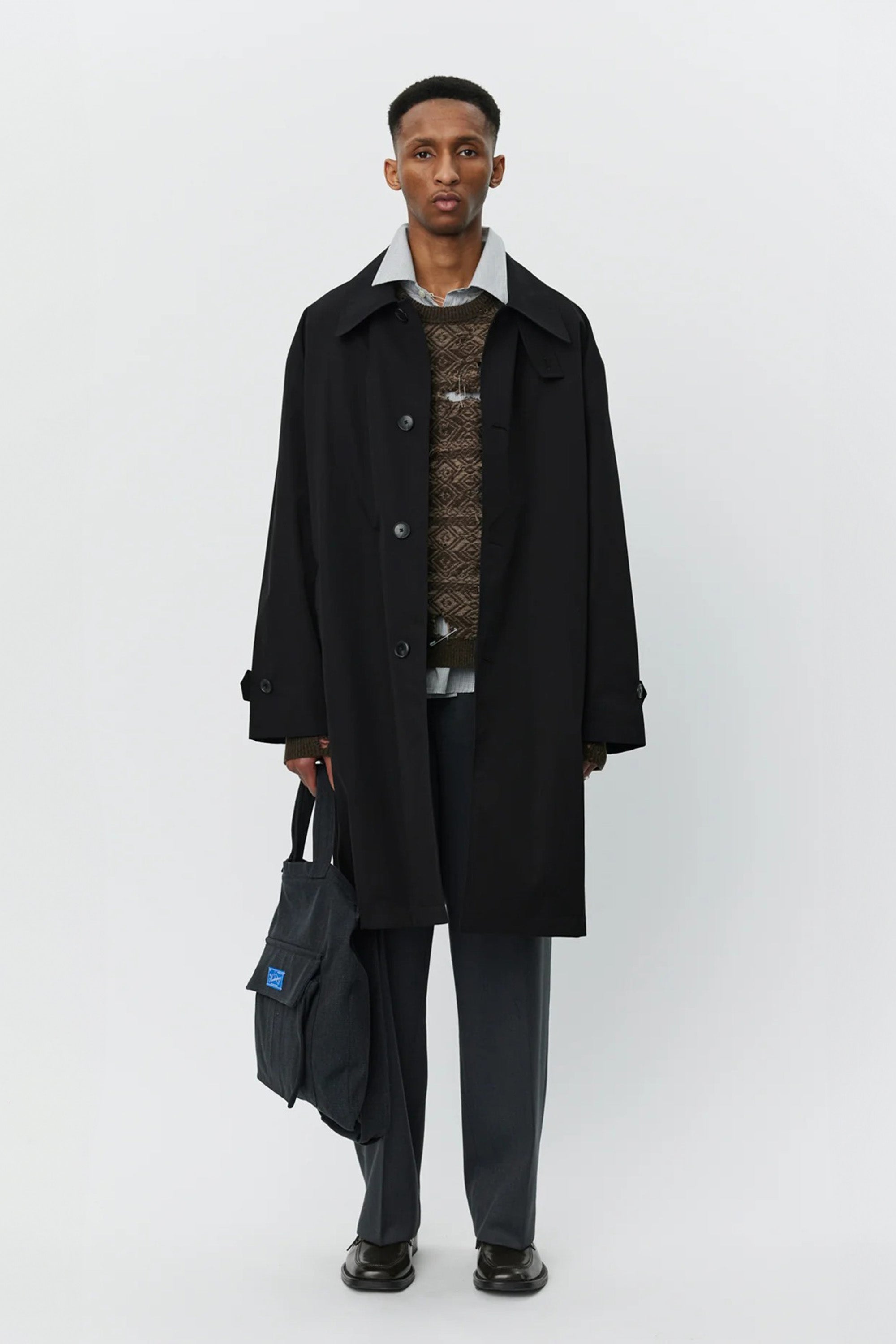 SPORTIVO [Track jacket with piping cotton velvet grey]