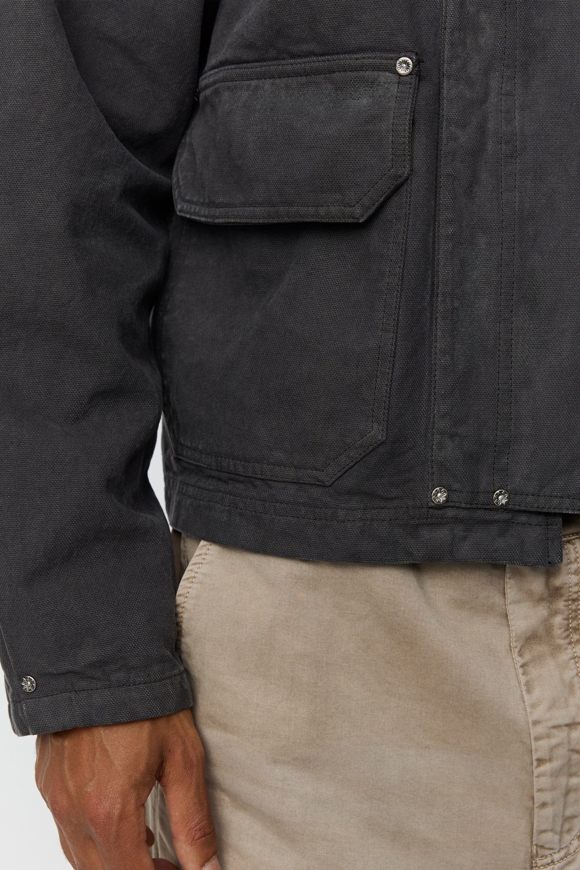 Courier Jacket Washed Grey Canvas_5