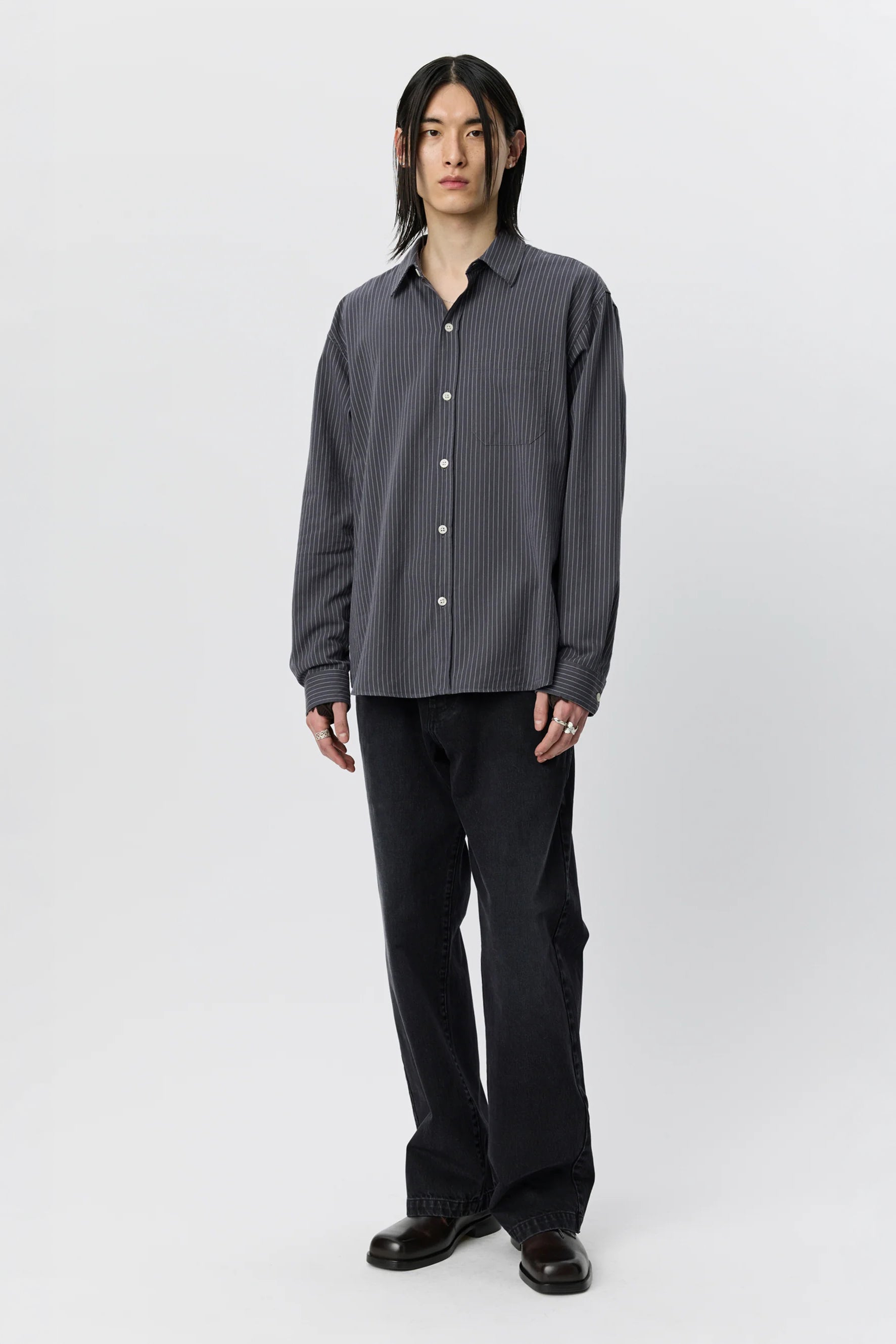 Distant Shirt Blush Stripe_1