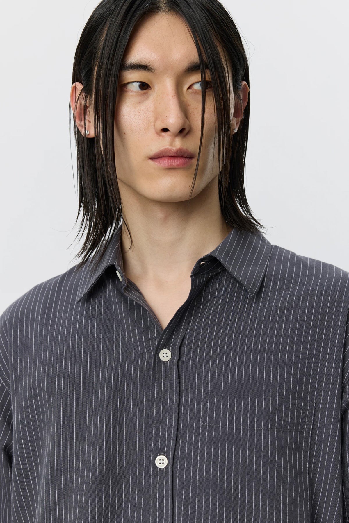Distant Shirt Blush Stripe_5