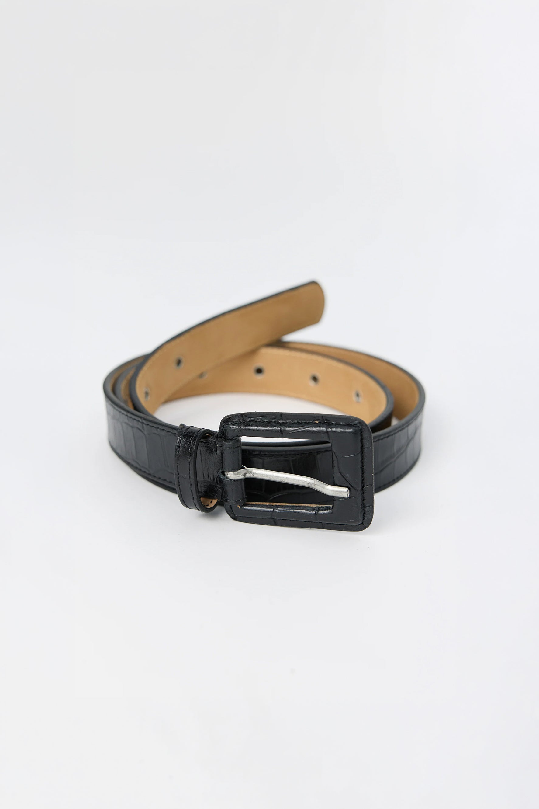 Drivers Belt Black Croc_1