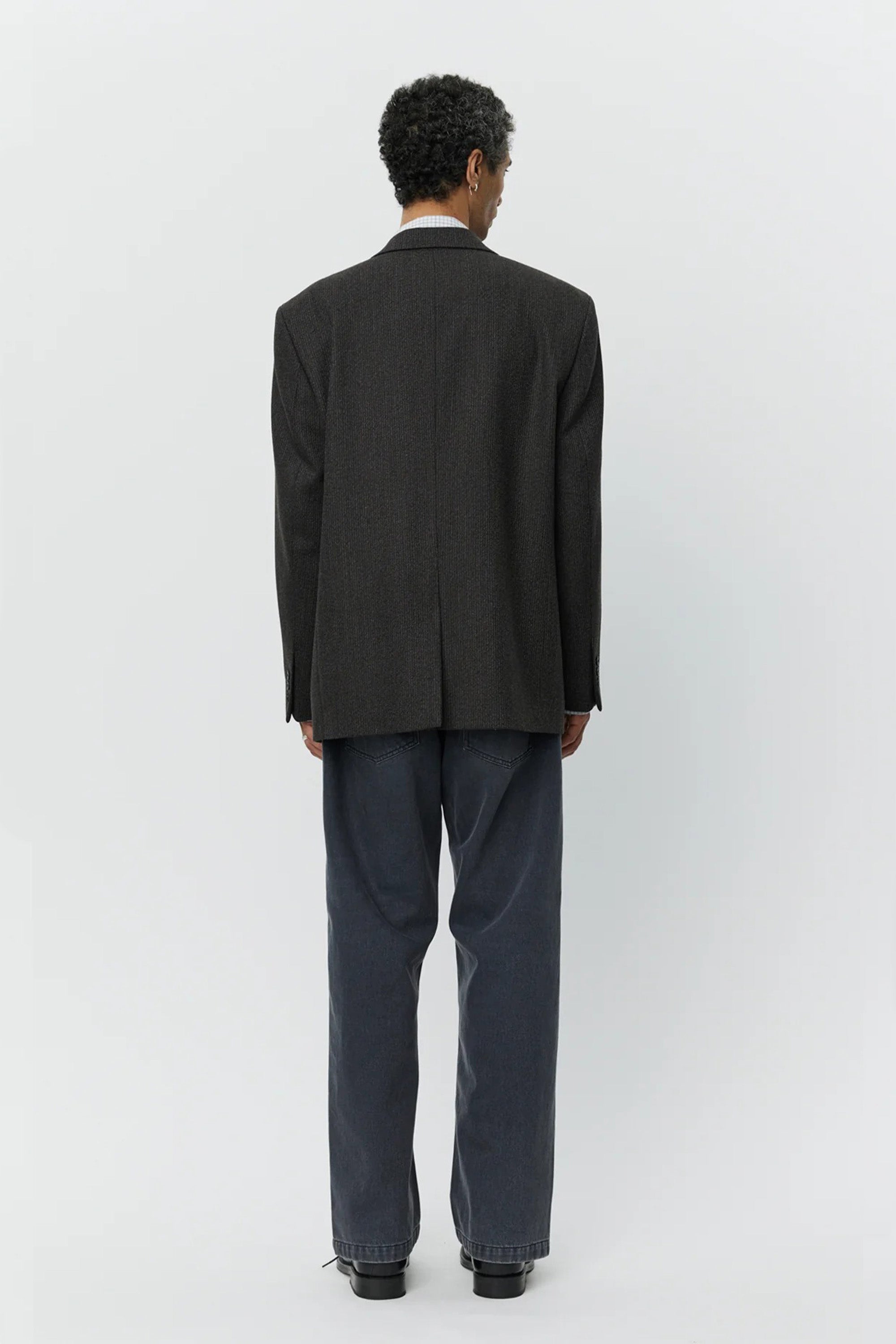 Estate Jacket Brown Melange Stripe