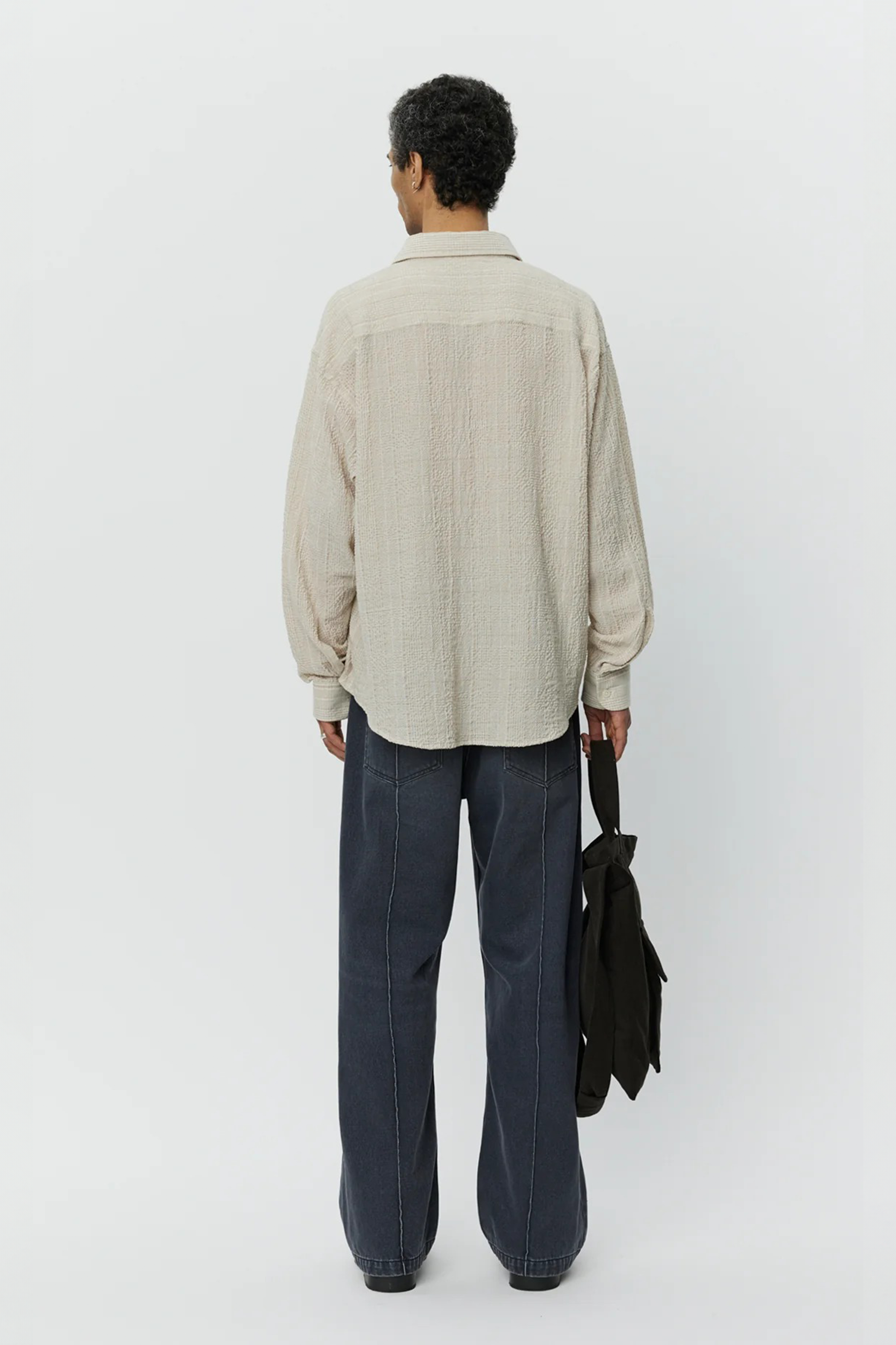 Exact Shirt Dusty Seersucker Check