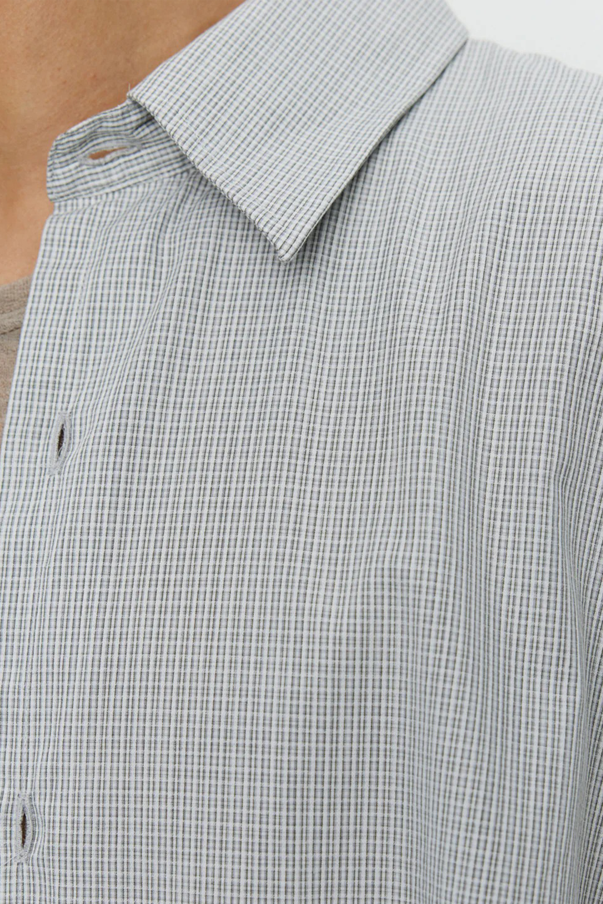 Exact Shirt Grey Micro Check_4