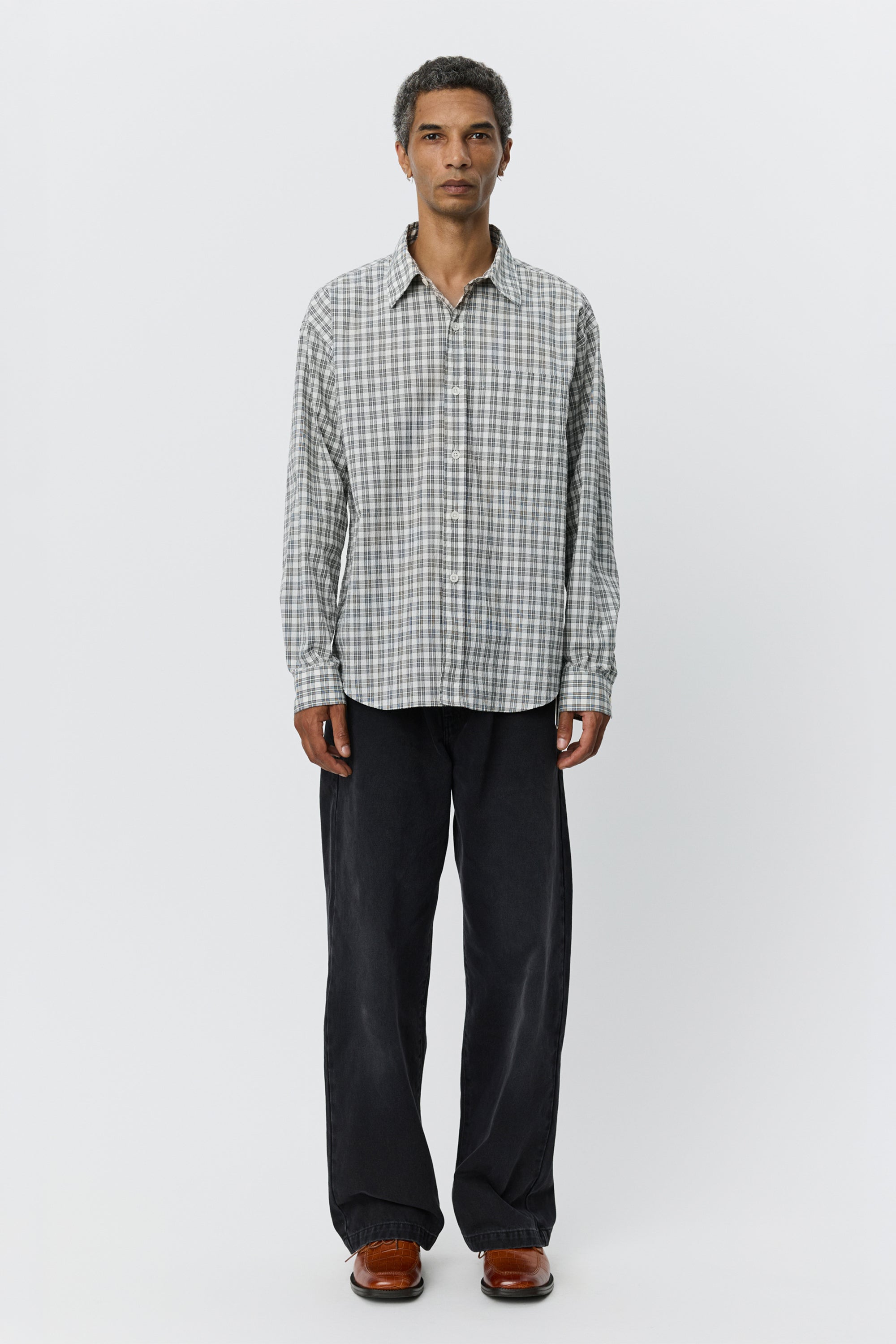 Executive Shirt Off White Check_1