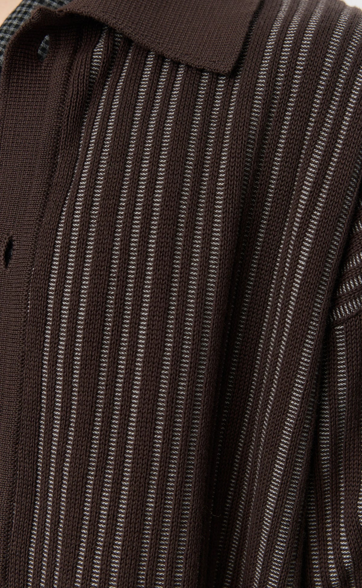 Formal Cardigan Cookie Stripe Rib_5
