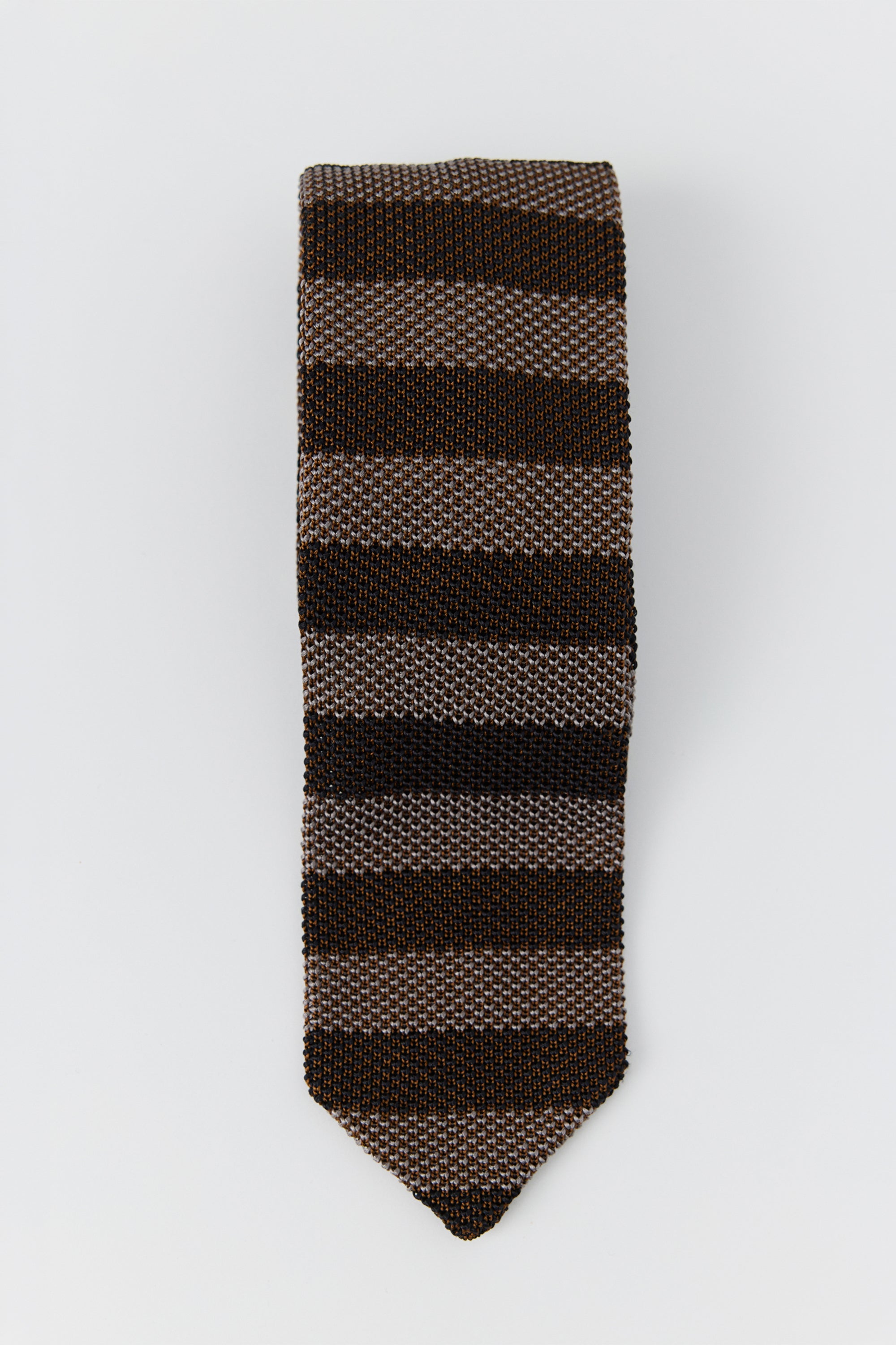 Formal Tie Brown Candy Stripe