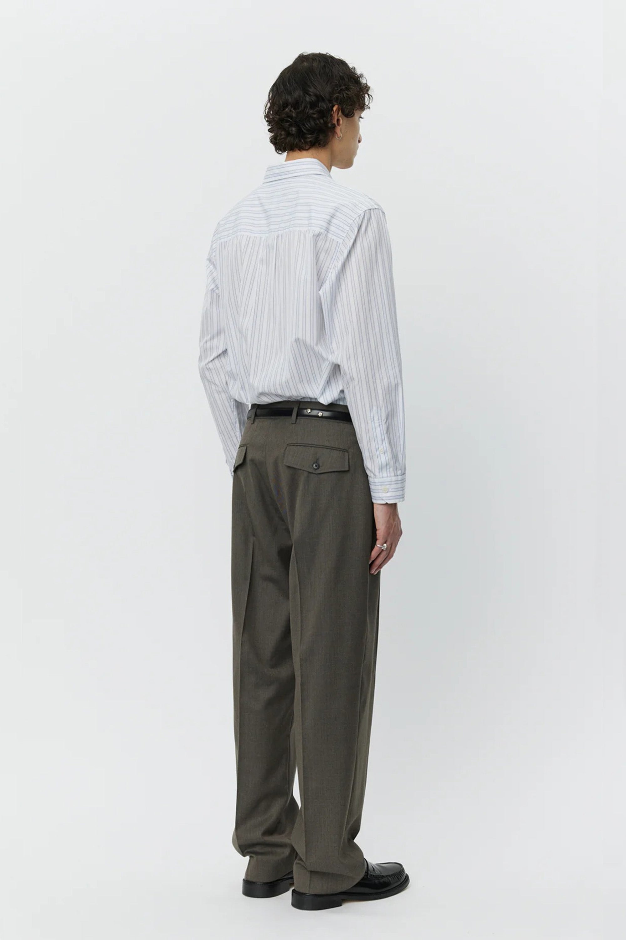 Formal Trousers Taupe Wool