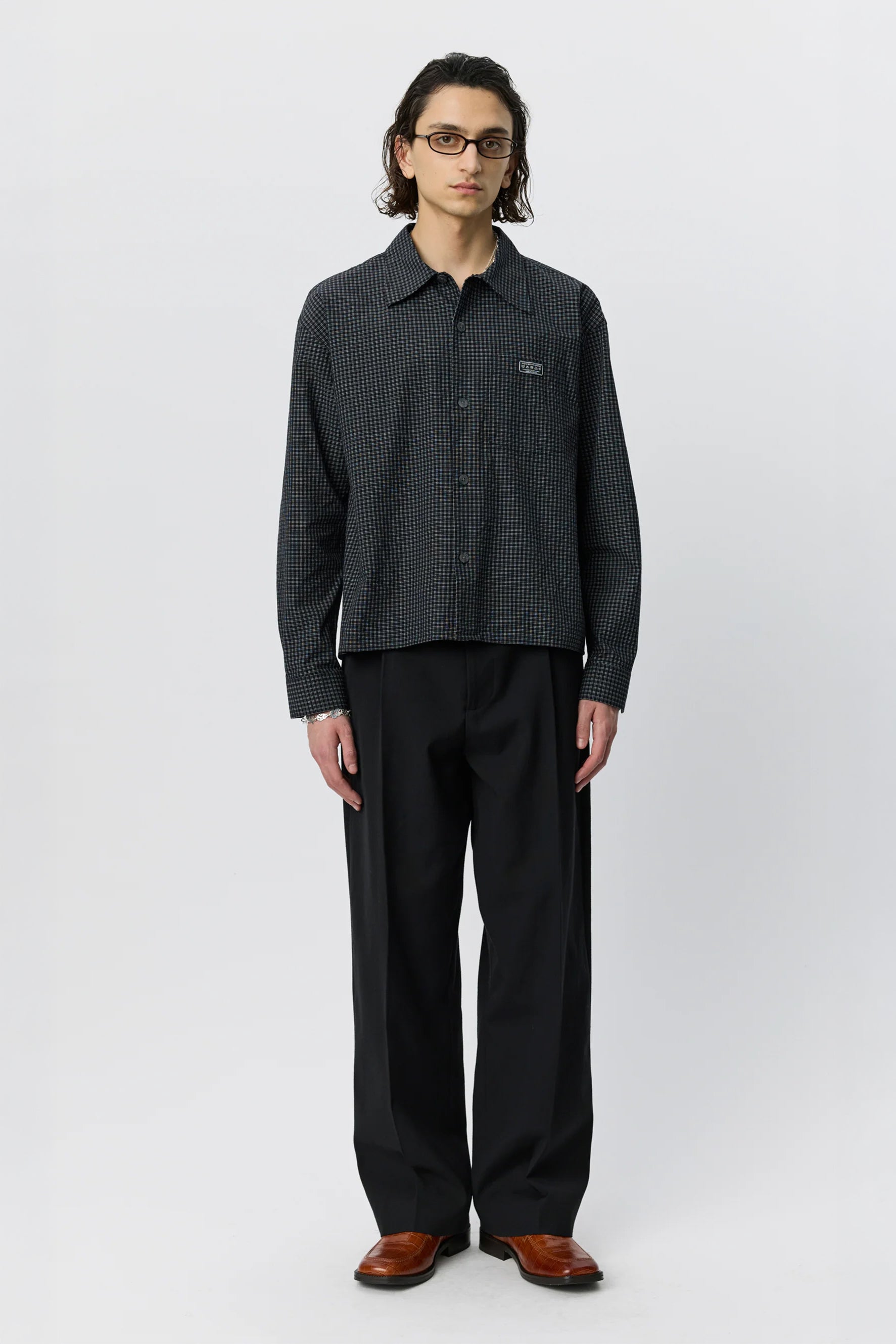 Frame Shirt Black Check