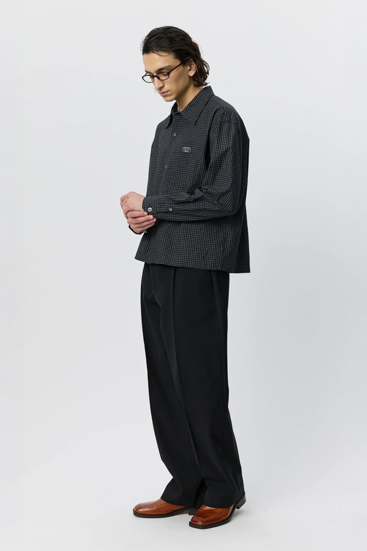 Frame Shirt Black Check_2