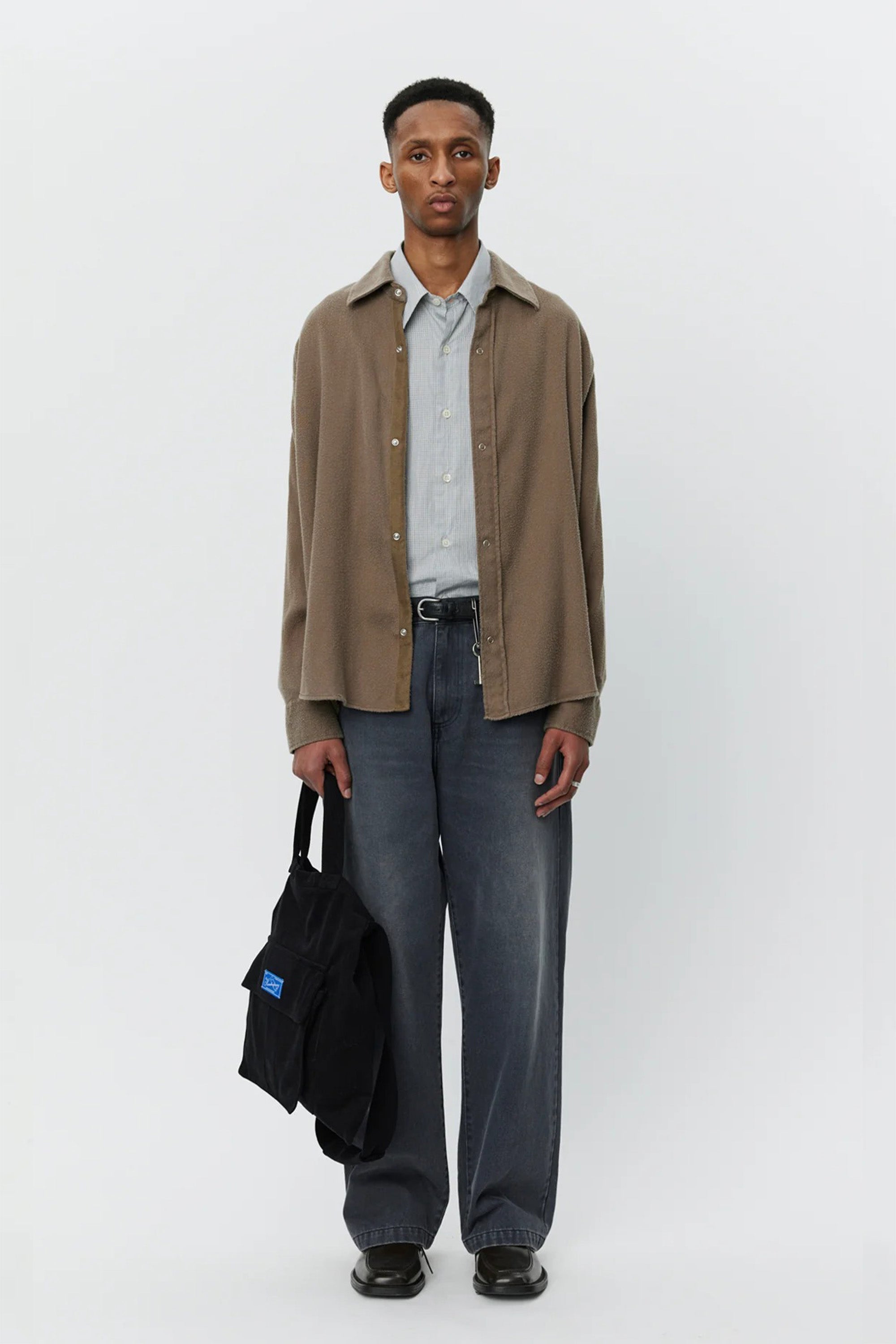 Gambler Shirt Dark Taupe Fuzz_2