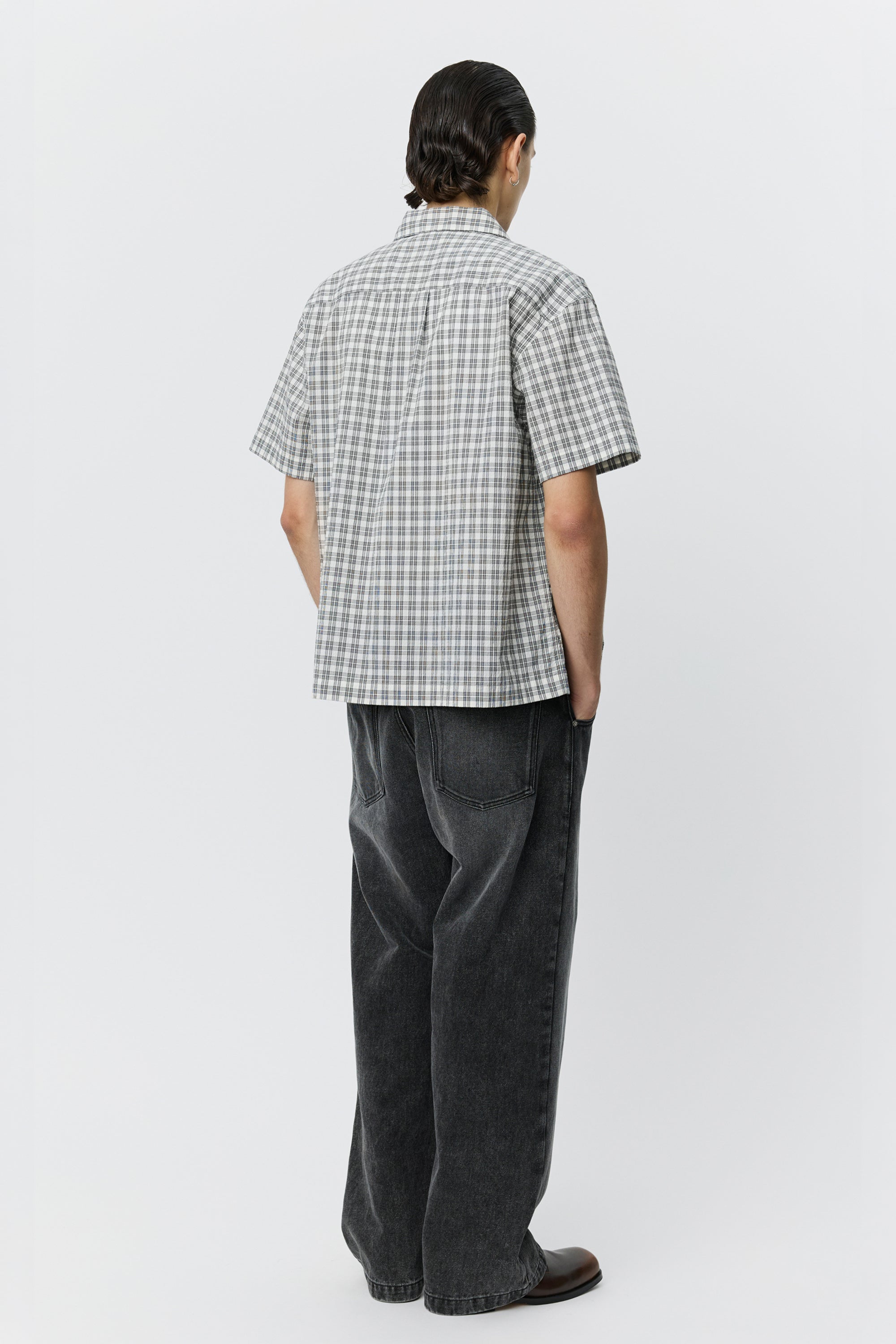 Holiday Shirt Off White Check_3