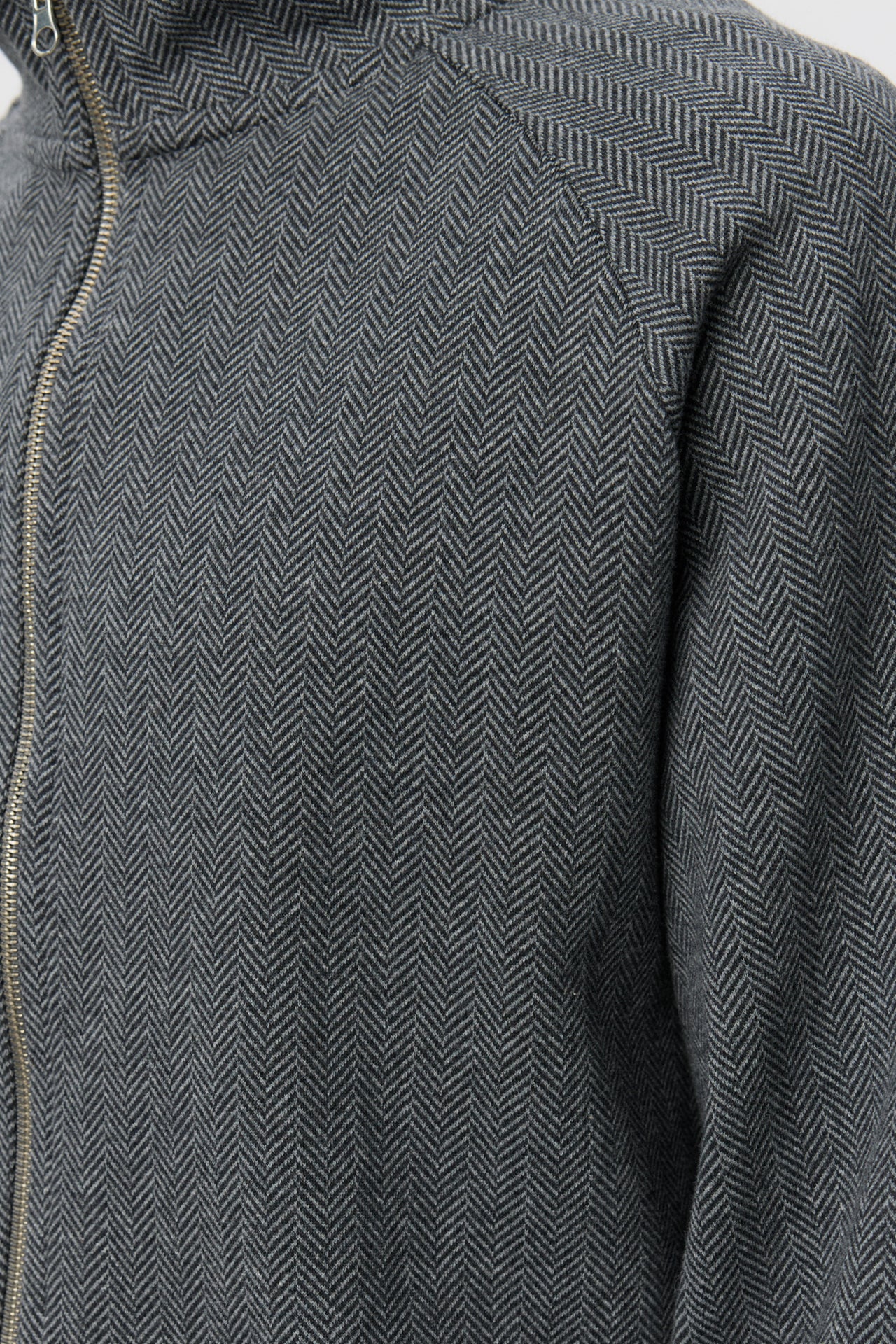Leisure Zip Up Grey Herringbone_6