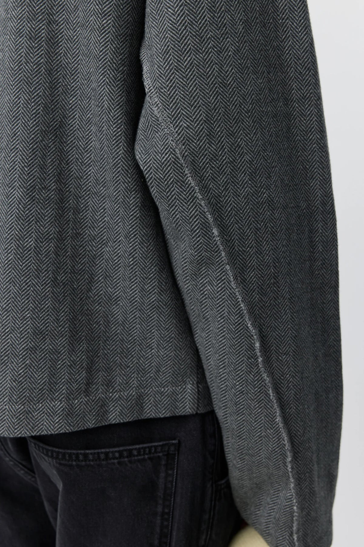 Leisure Zip Up Grey Herringbone_7