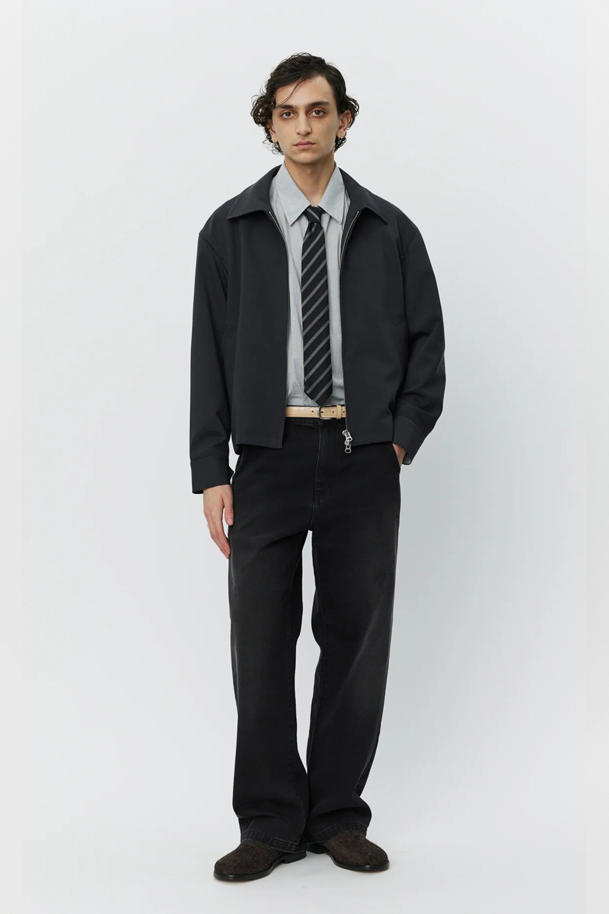 Mail Jacket Dark Grey Wool_1