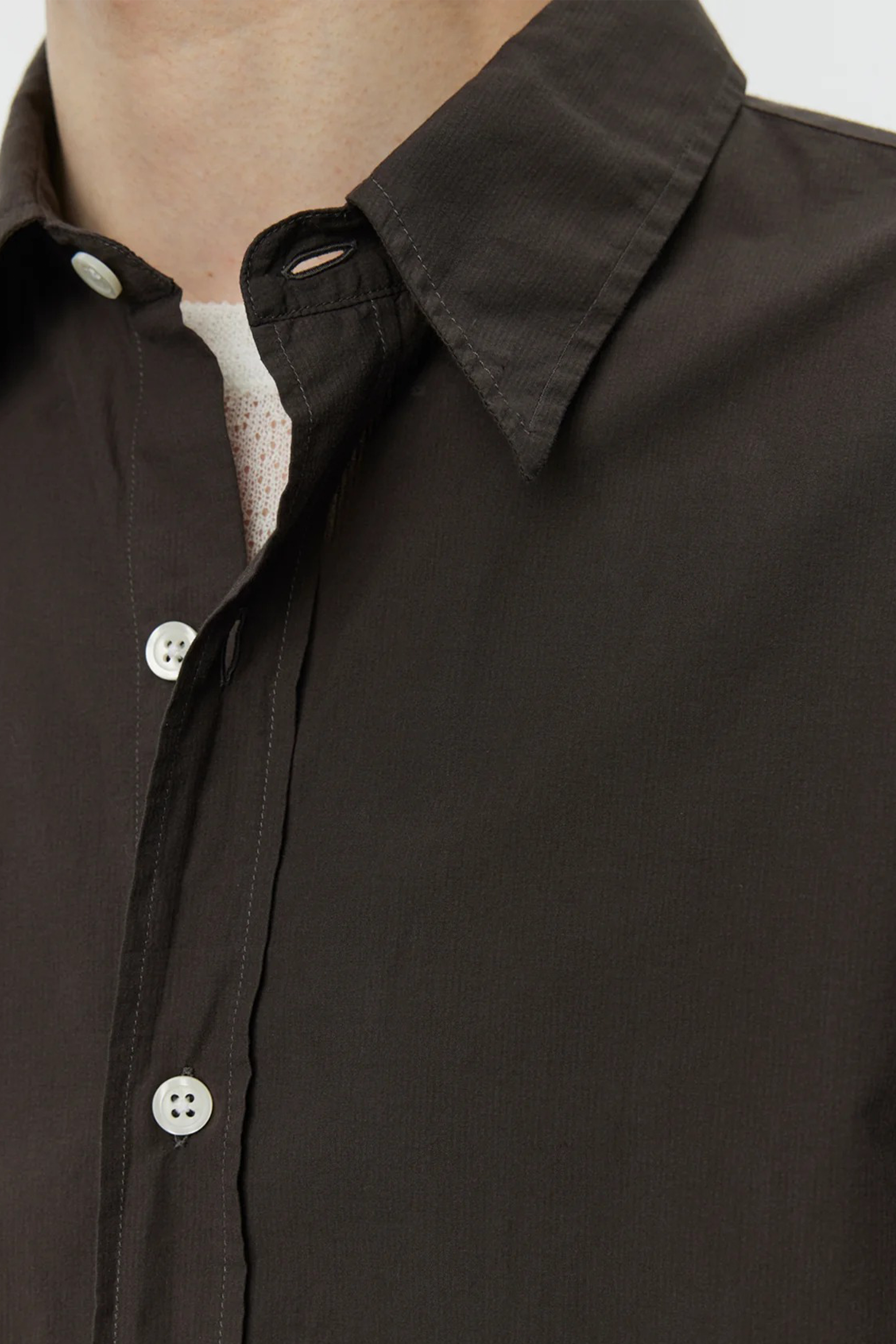 Network Shirt Brown Micro Structure