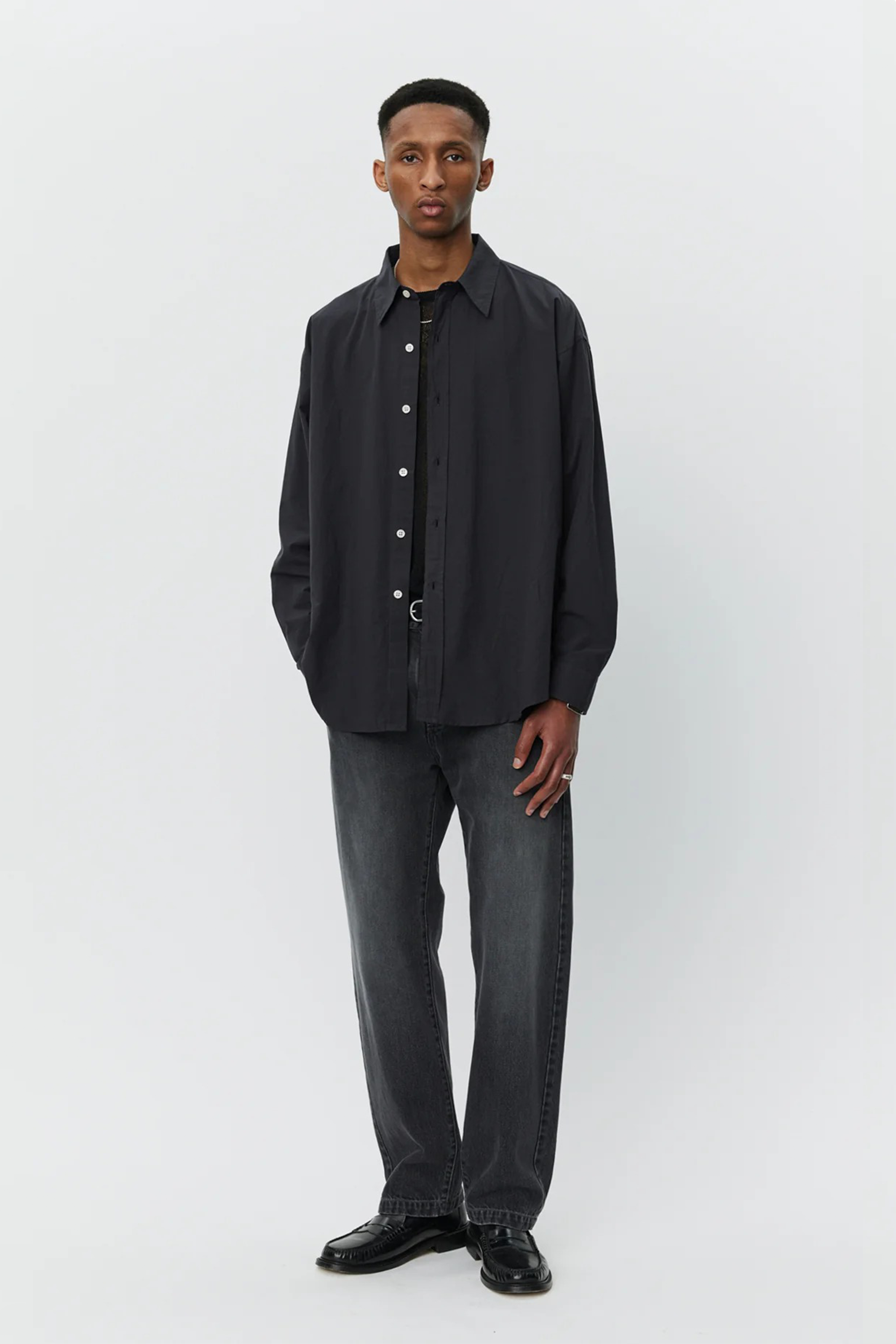 Network Shirt Graphite Micro Structure