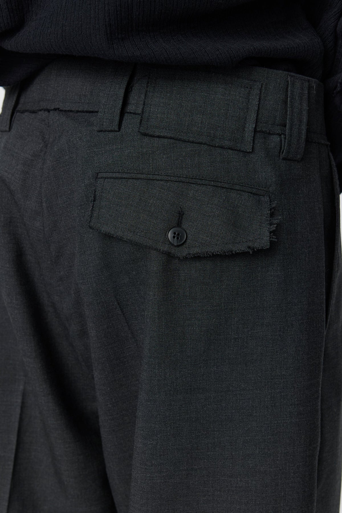 Patch Trousers Dark Grey Dry Wool_6