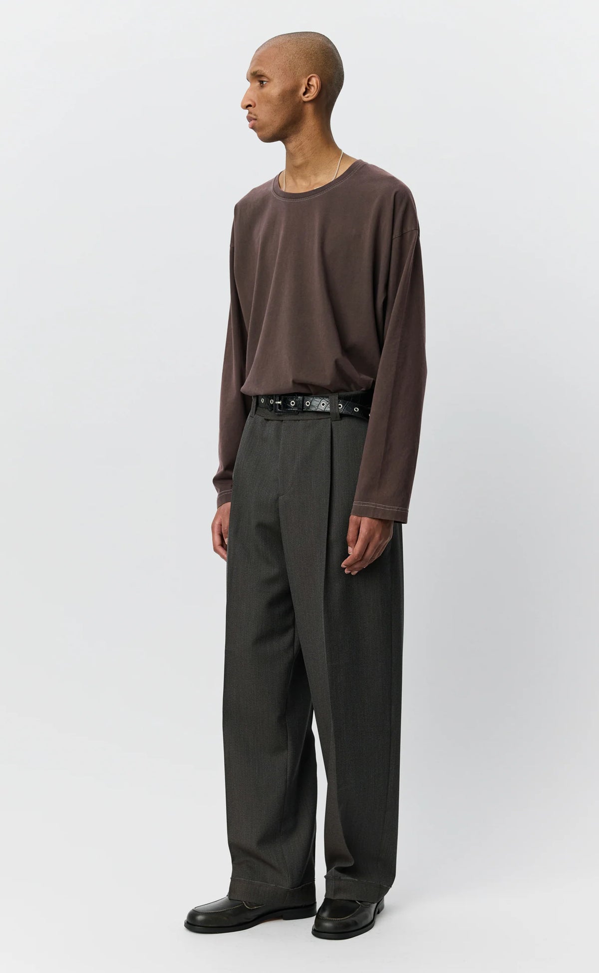 Patch Trousers Taupe Wool Twill_2