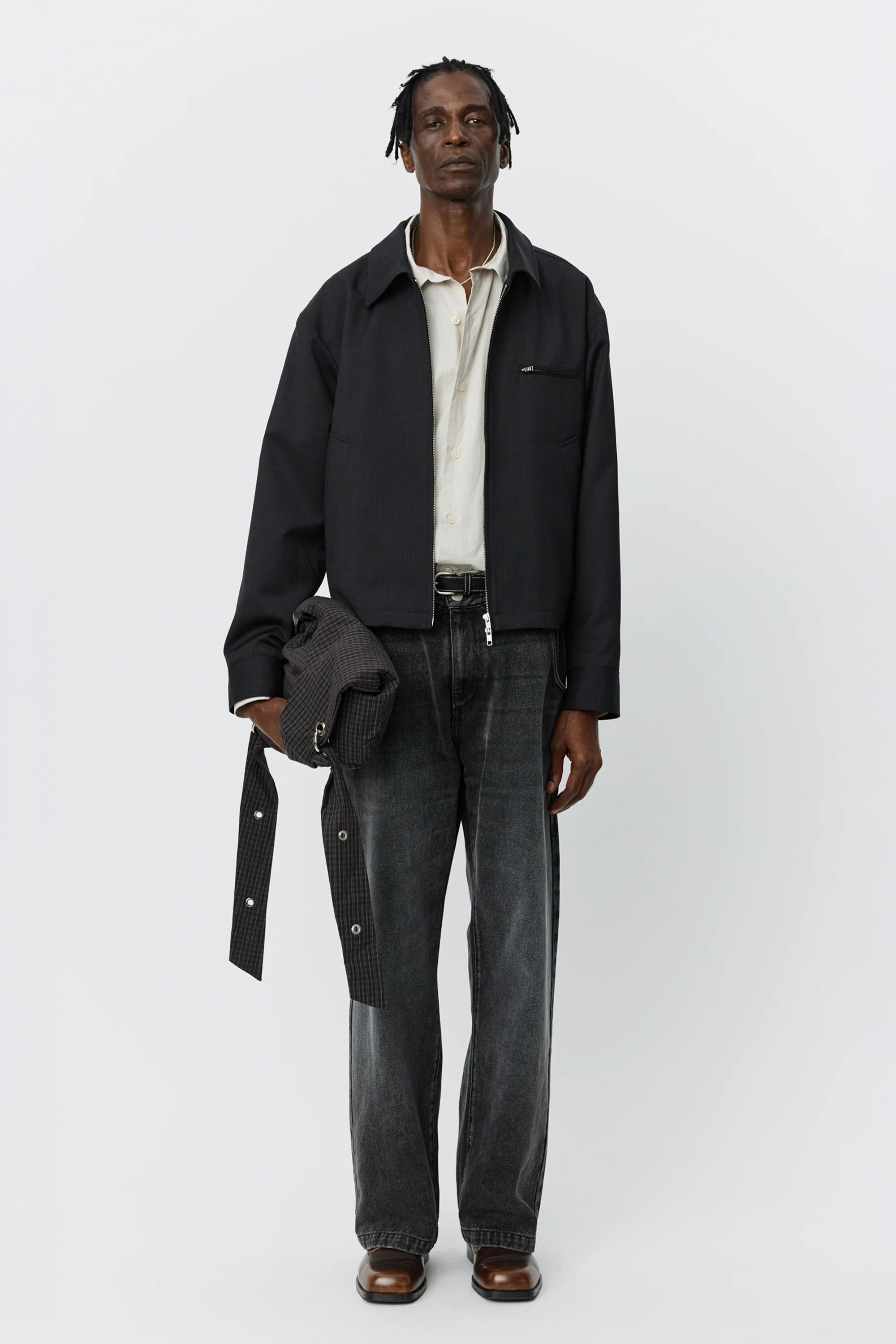 Postal Jacket Anthracite Wool