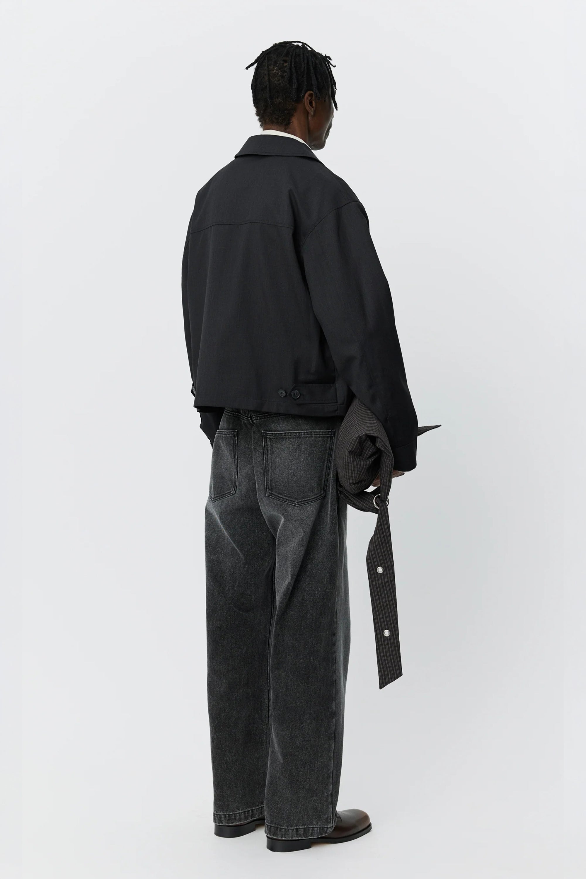 Postal Jacket Anthracite Wool_3