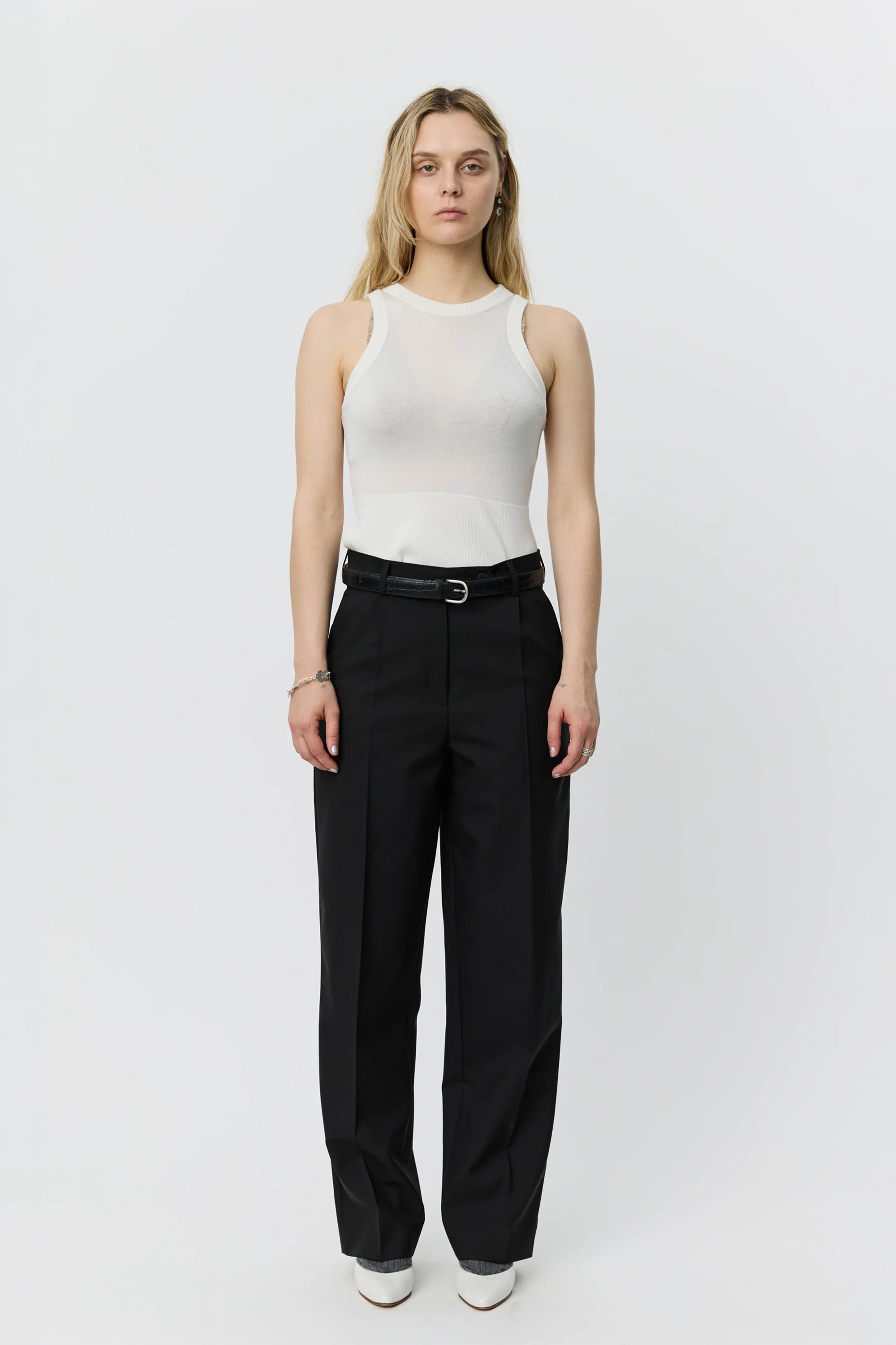 Primary Trousers Black Tropical Wool_1
