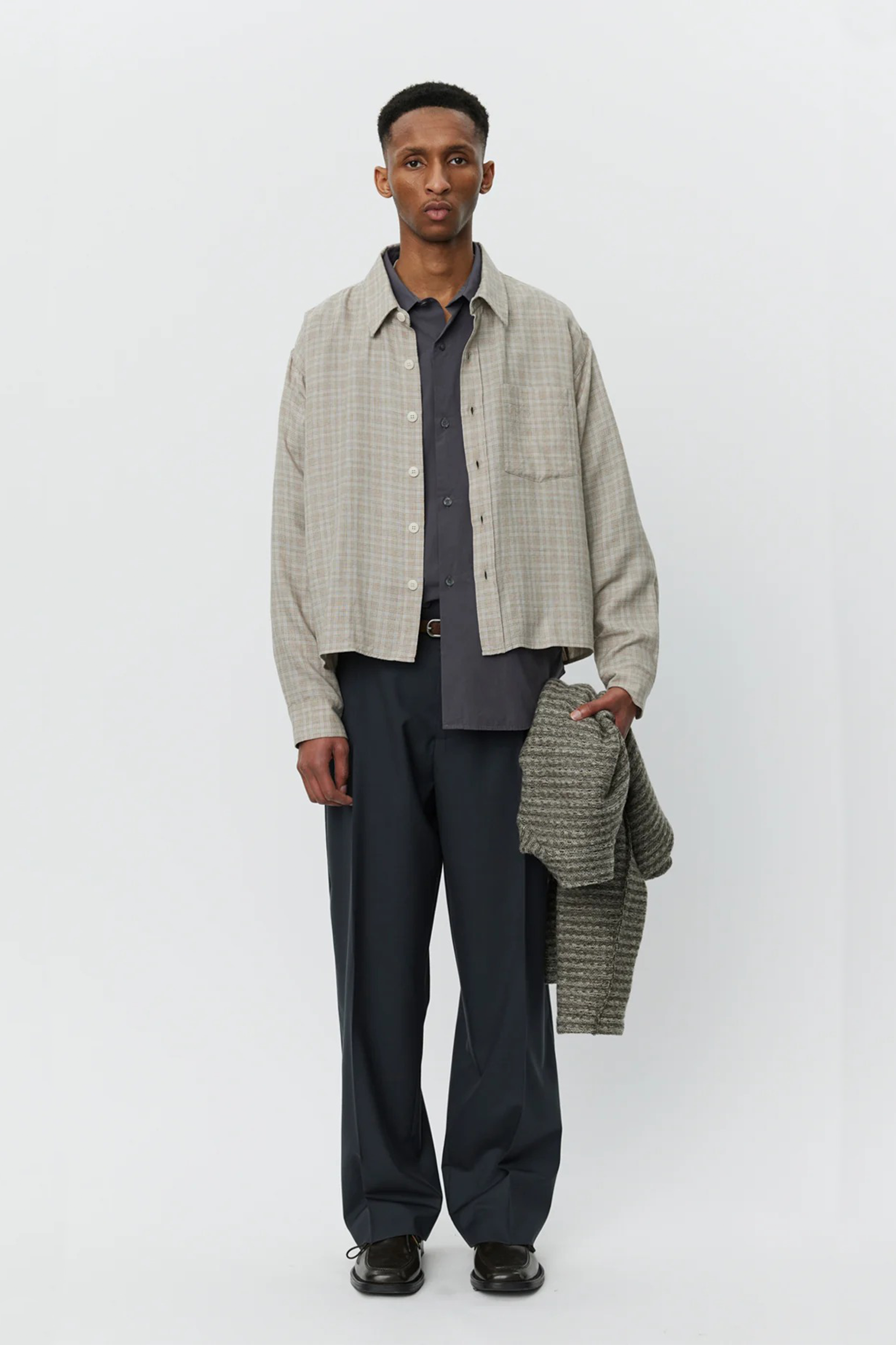 Priority Shirt Sepia Check_1