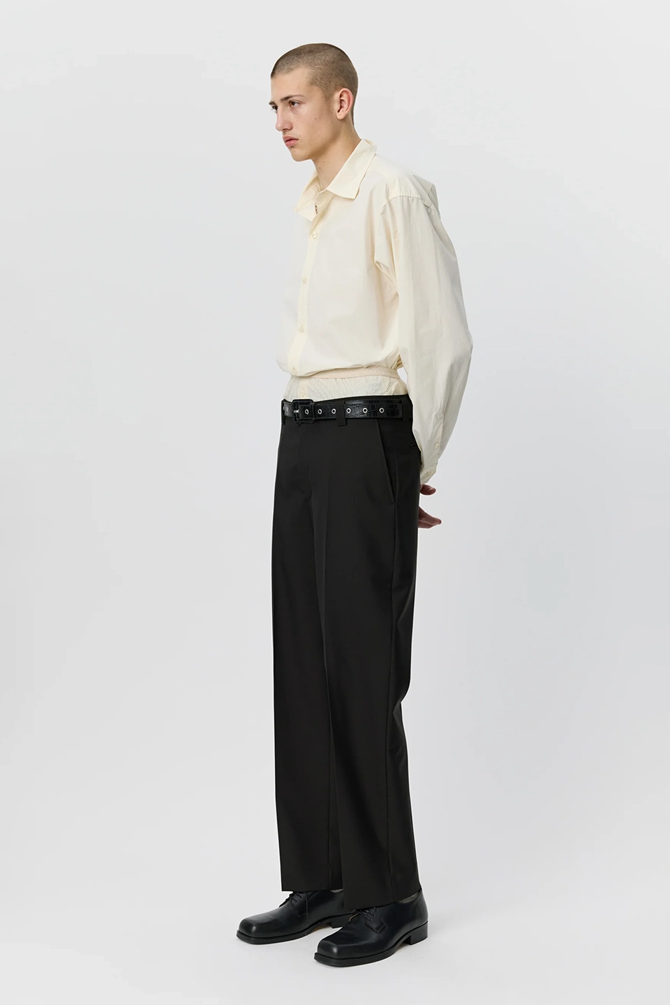Prom Trousers Dark Brown Dry Wool_2