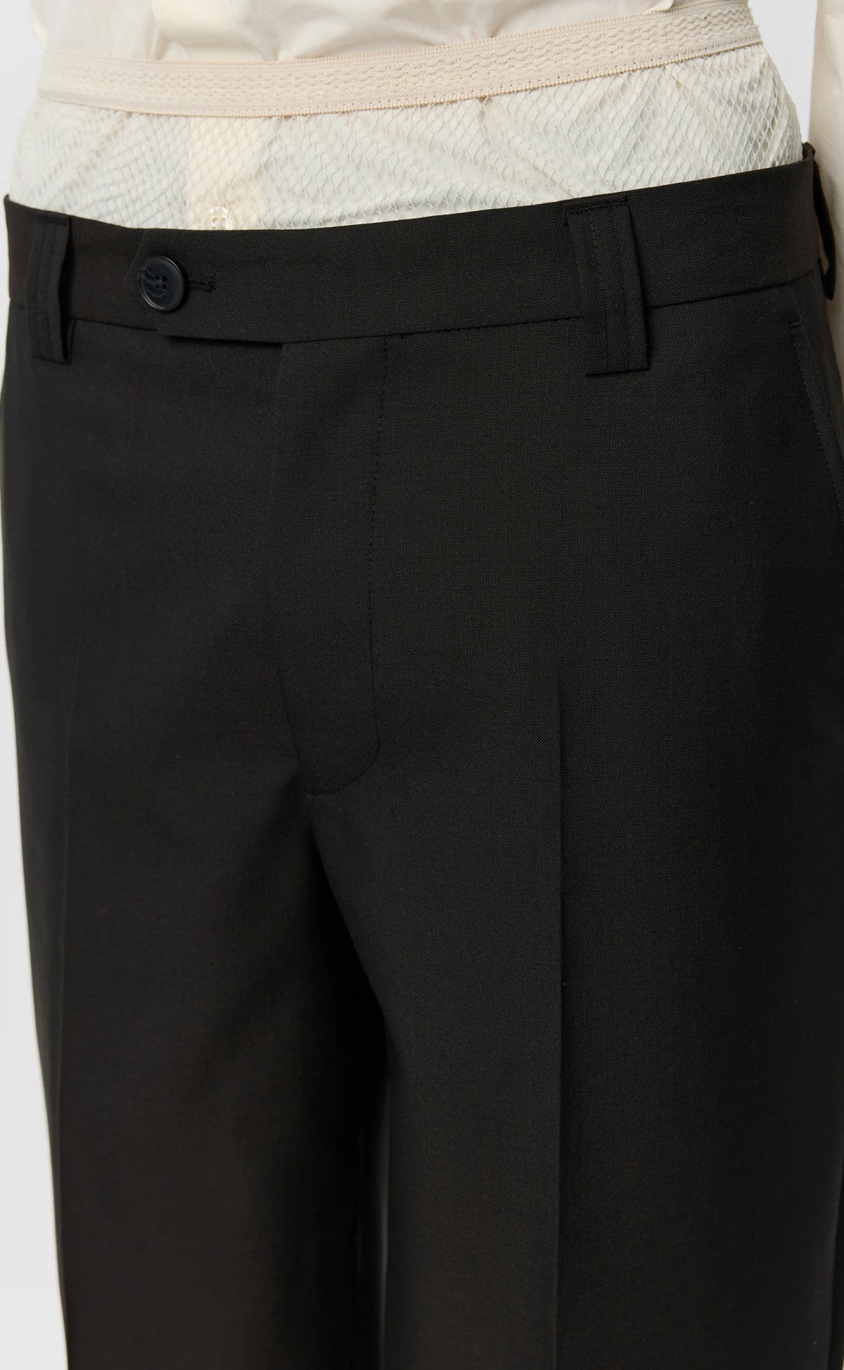 Prom Trousers Dark Brown Dry Wool_4