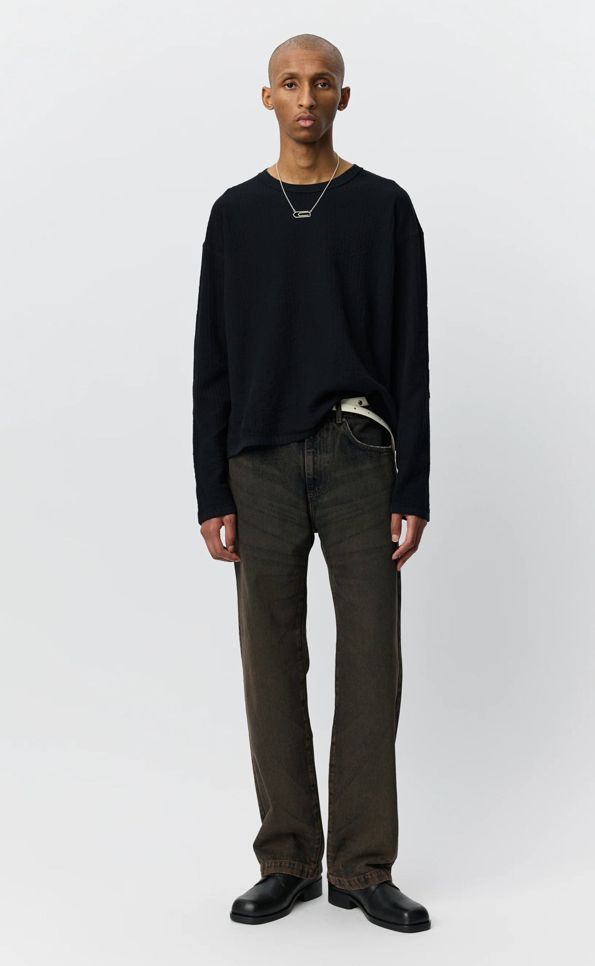 Reverse Rib Sweater Black_1