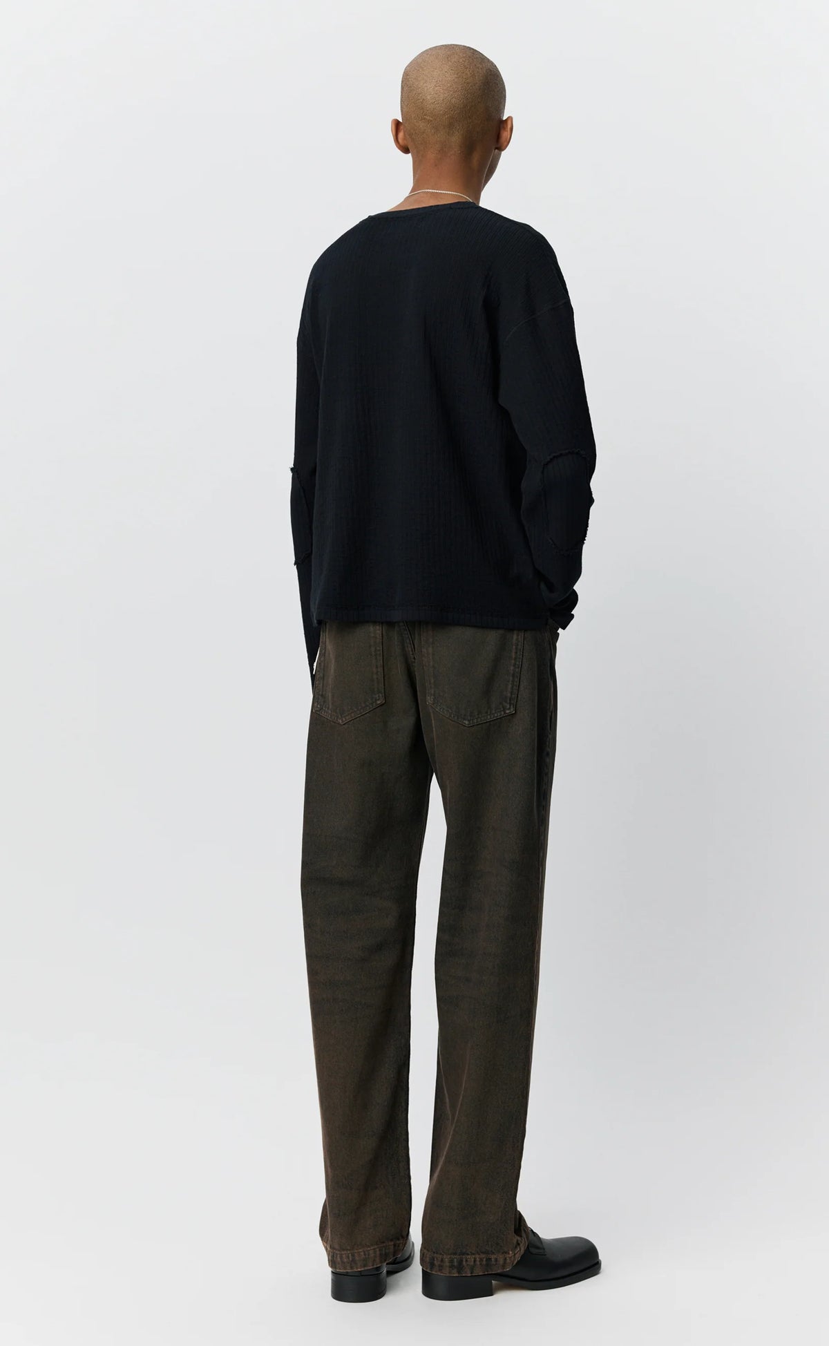 Reverse Rib Sweater Black_3