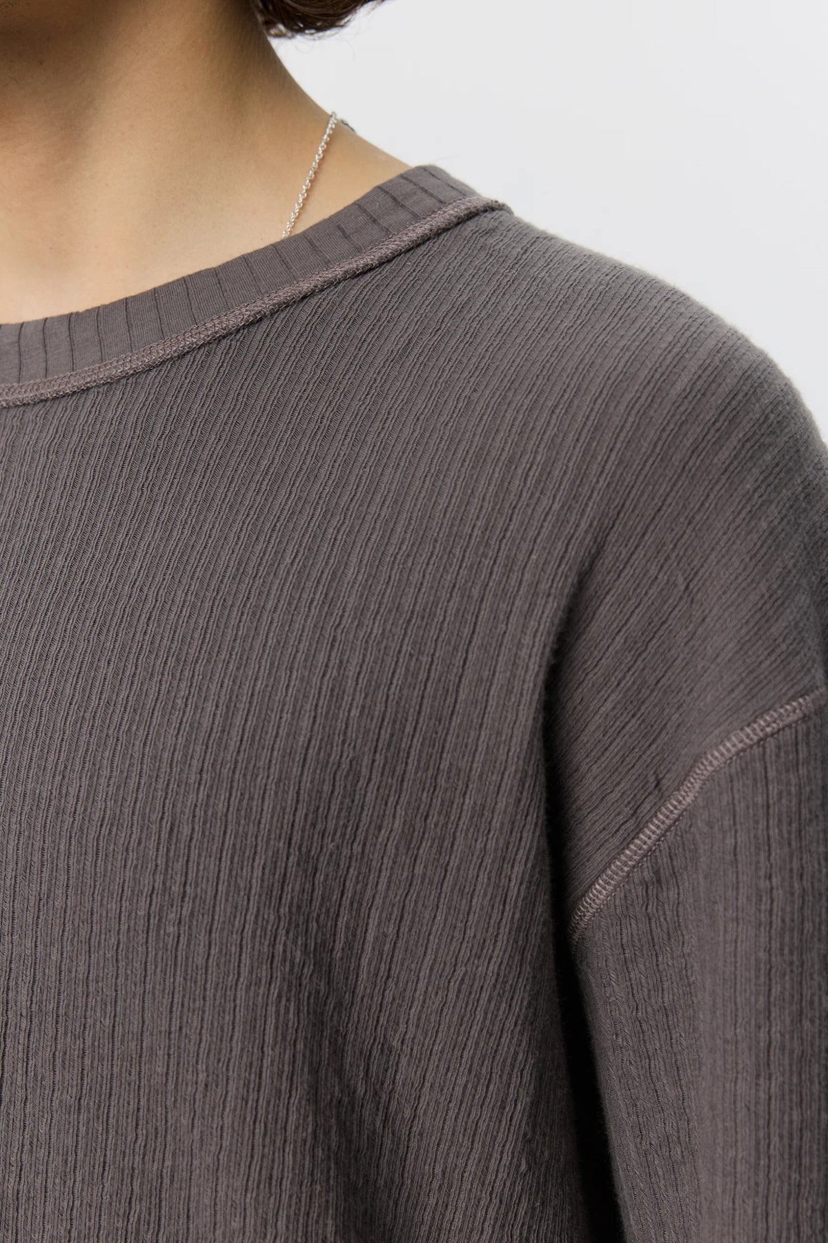 Reverse Rib Sweater Murkey Grey_4