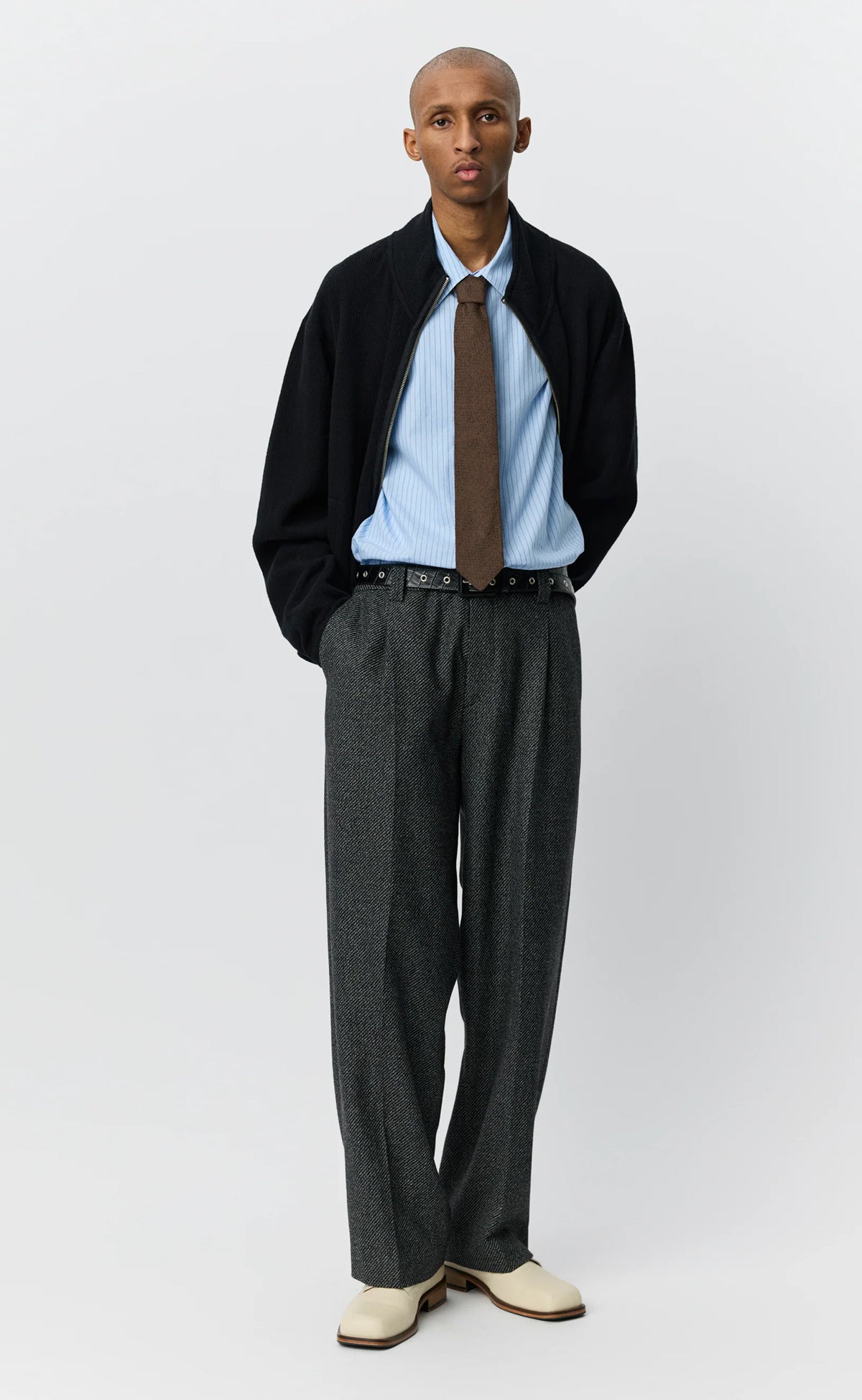 Service Trousers Black Static Twill_1