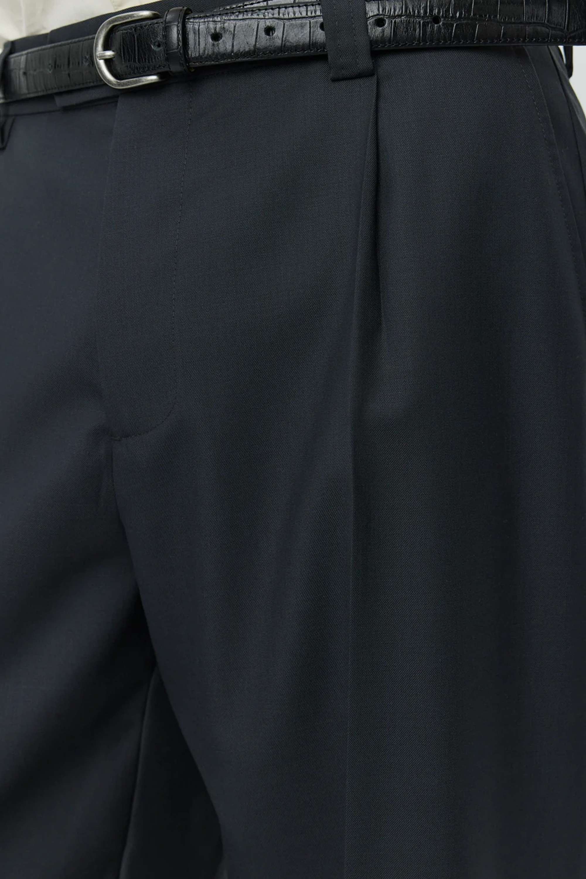 Service Trousers Solid Grey Wool_4