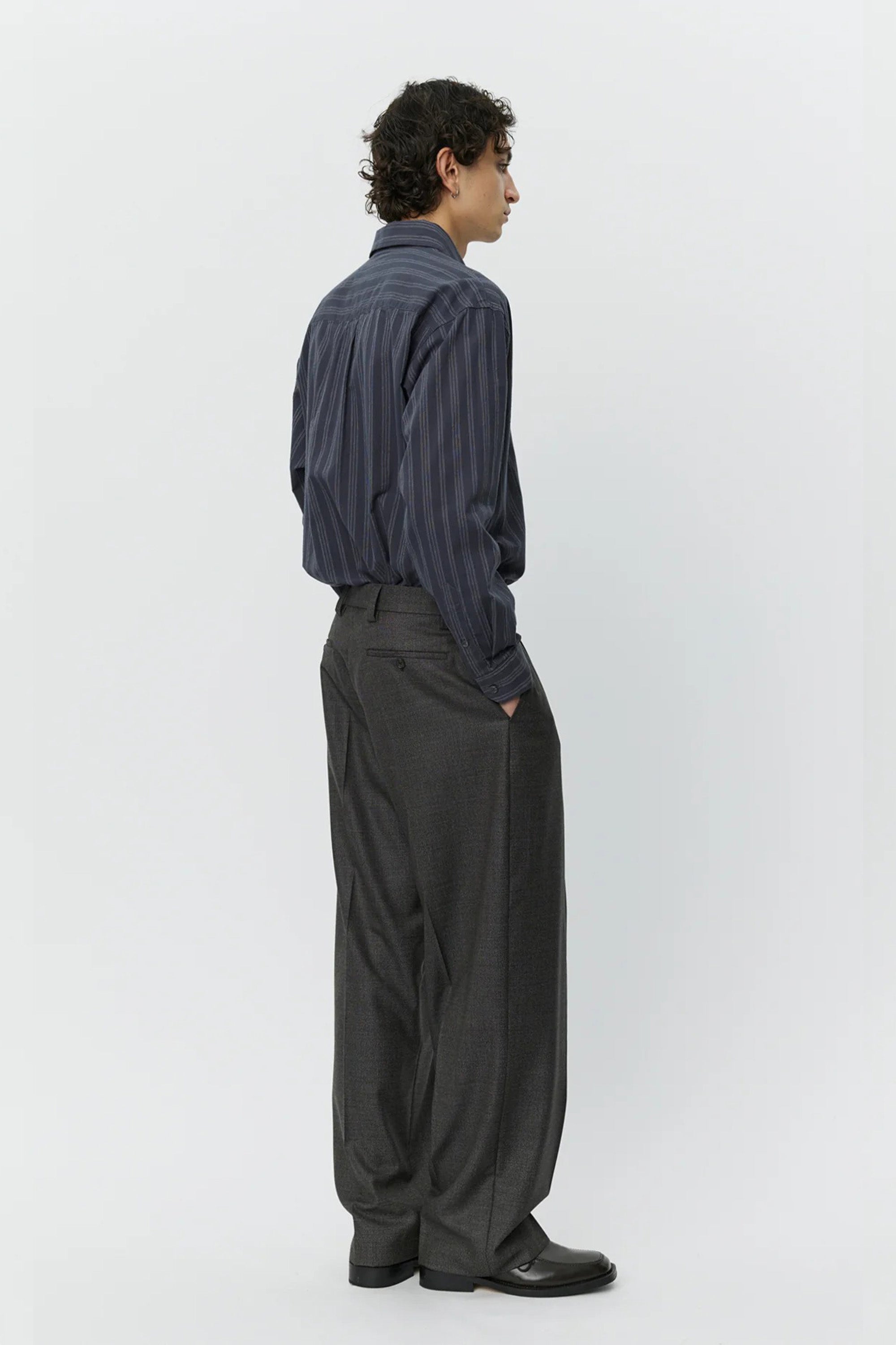 Service Trousers Warm Grey Twist Wool