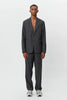 SPORTIVO STORE_Single Breasted Blazer Grey Pinstripe