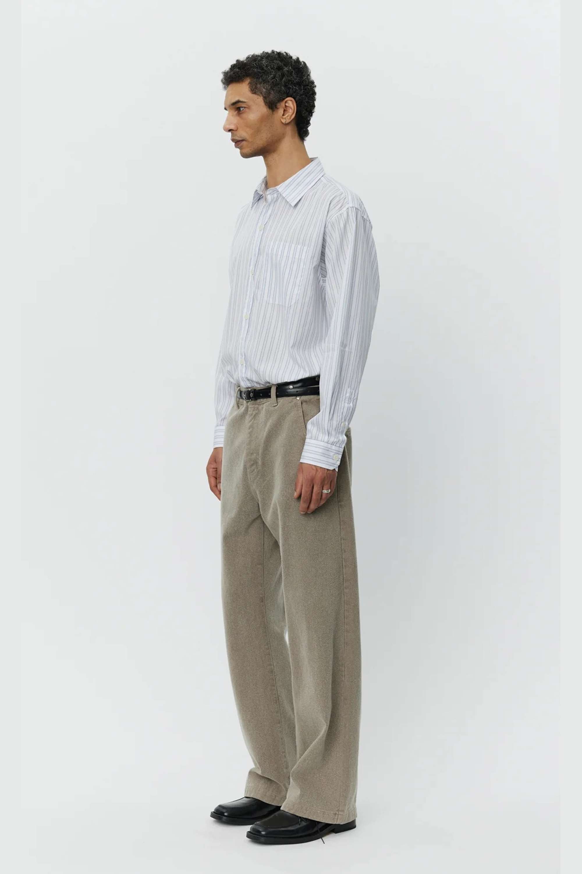 Straight Cut Jeans Brushed Mudstone