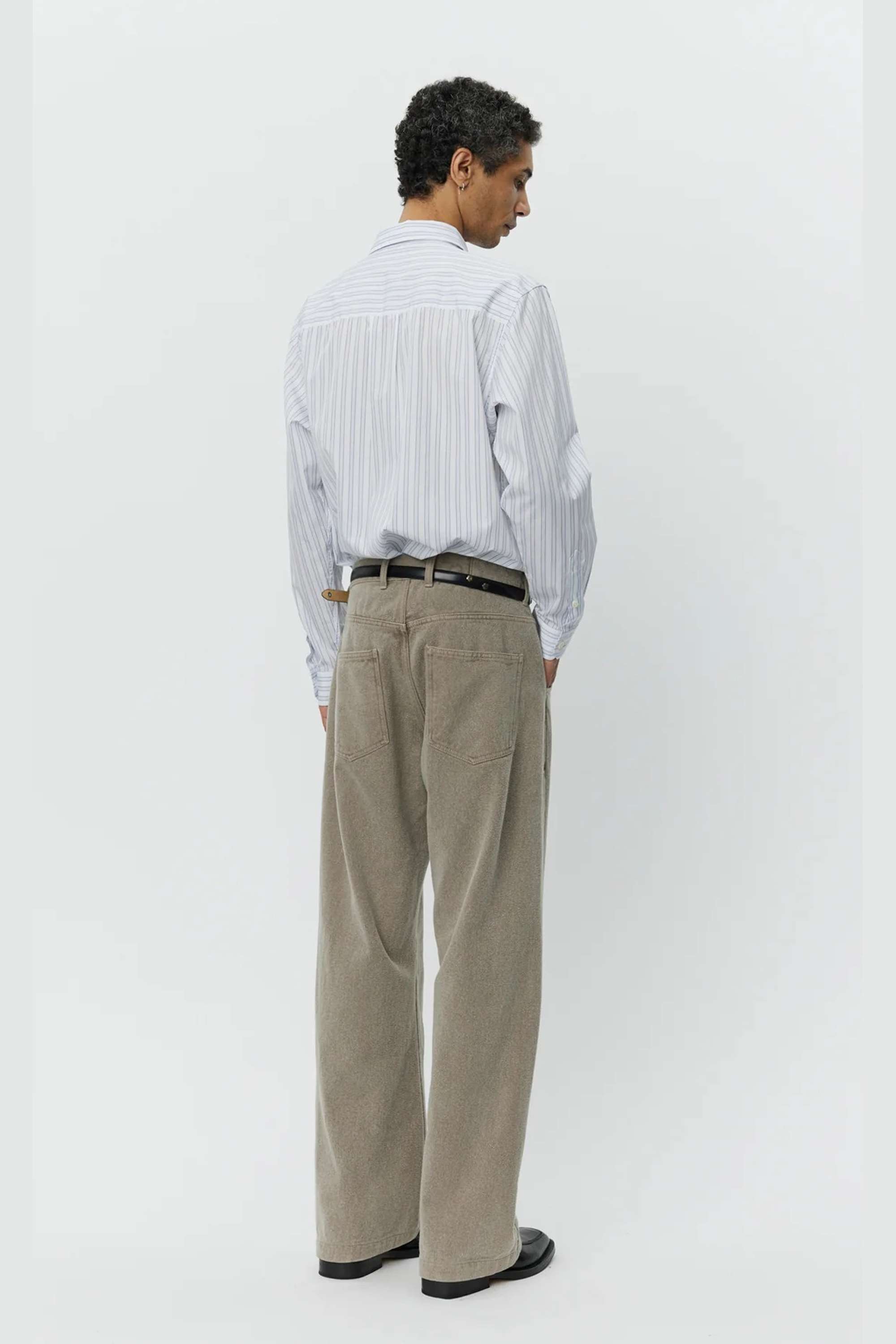 Straight Cut Jeans Brushed Mudstone