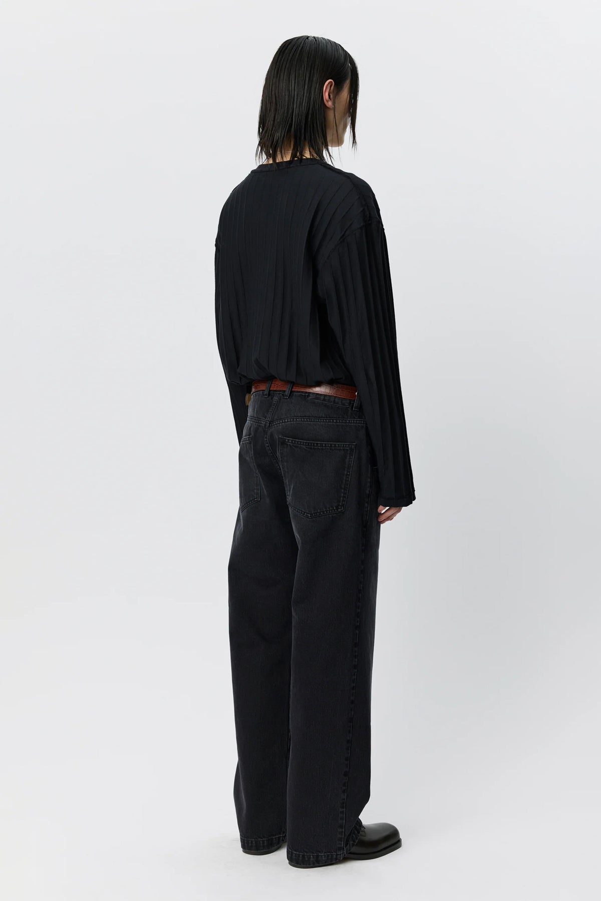 Straight Cut Jeans Faded Black_4
