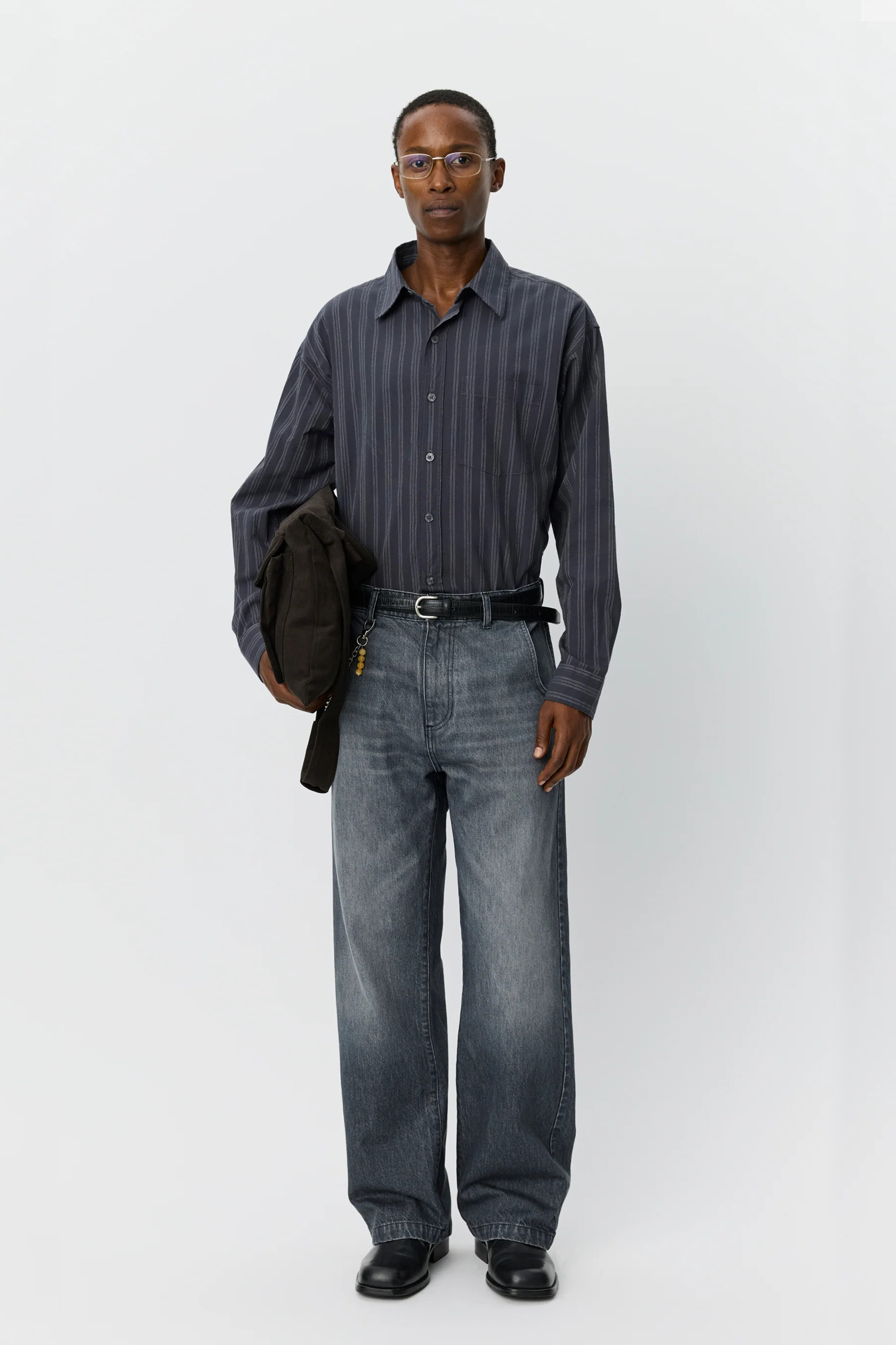 Straight Cut Jeans Stonewashed Grey_1