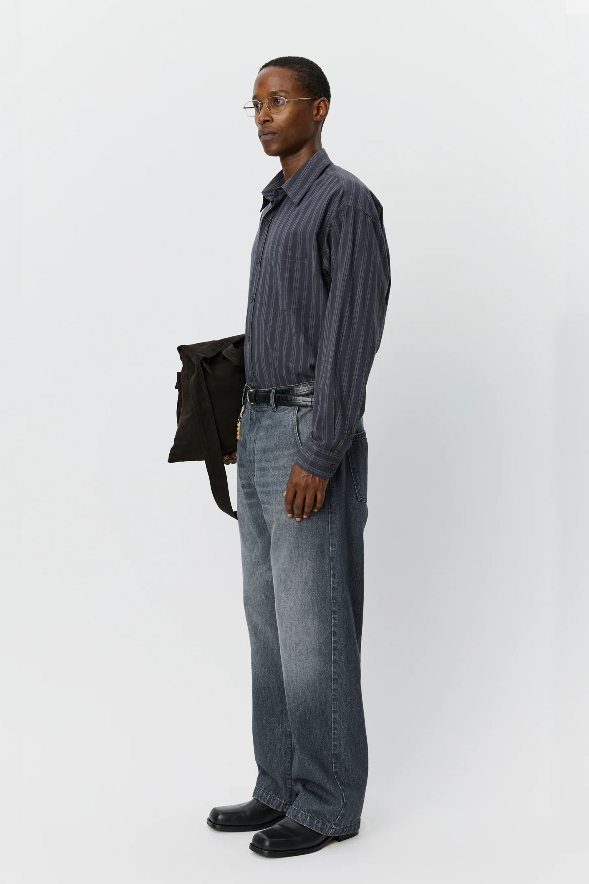 Straight Cut Jeans Stonewashed Grey