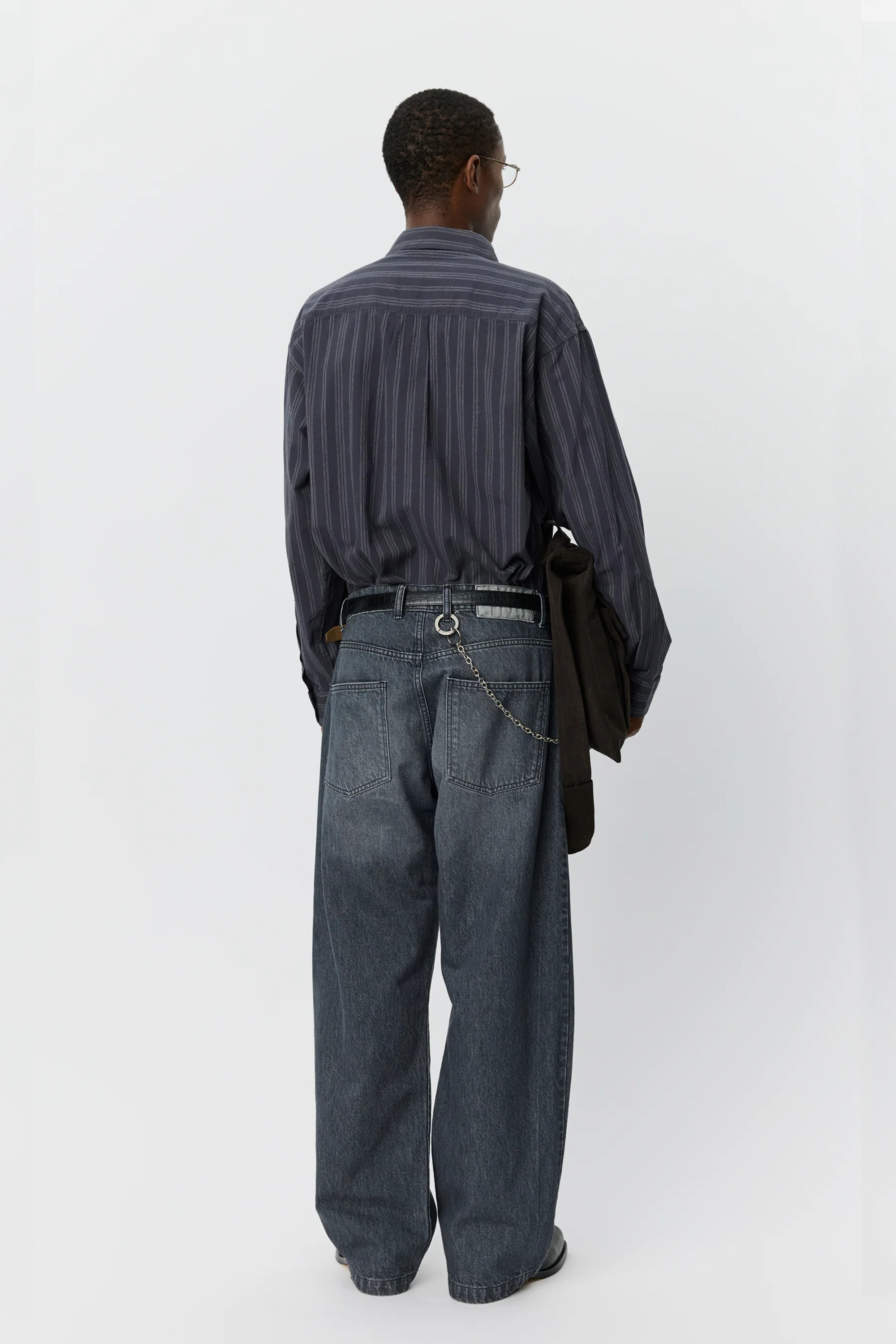 Straight Cut Jeans Stonewashed Grey