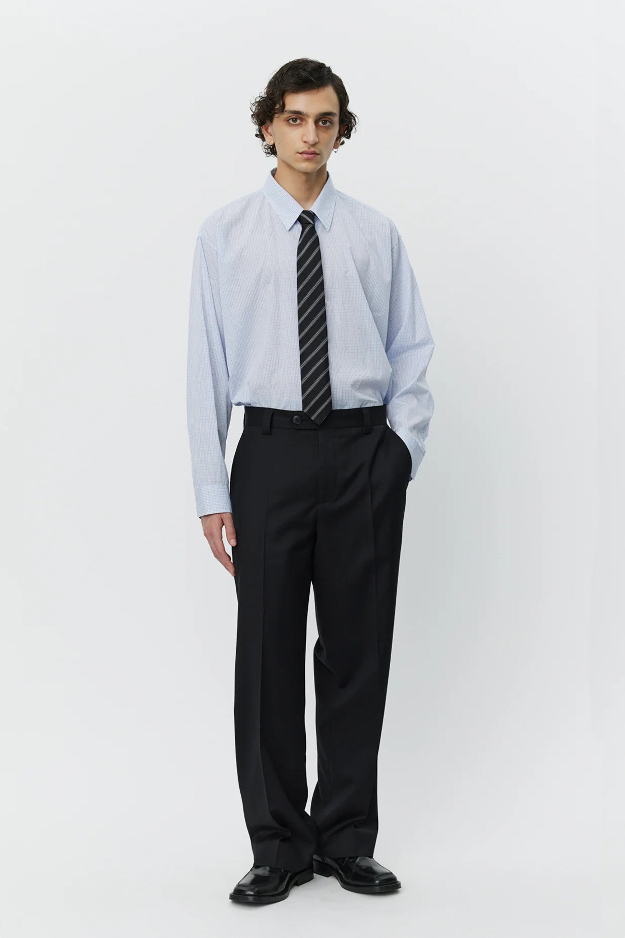 Study Trousers Black Wool_1