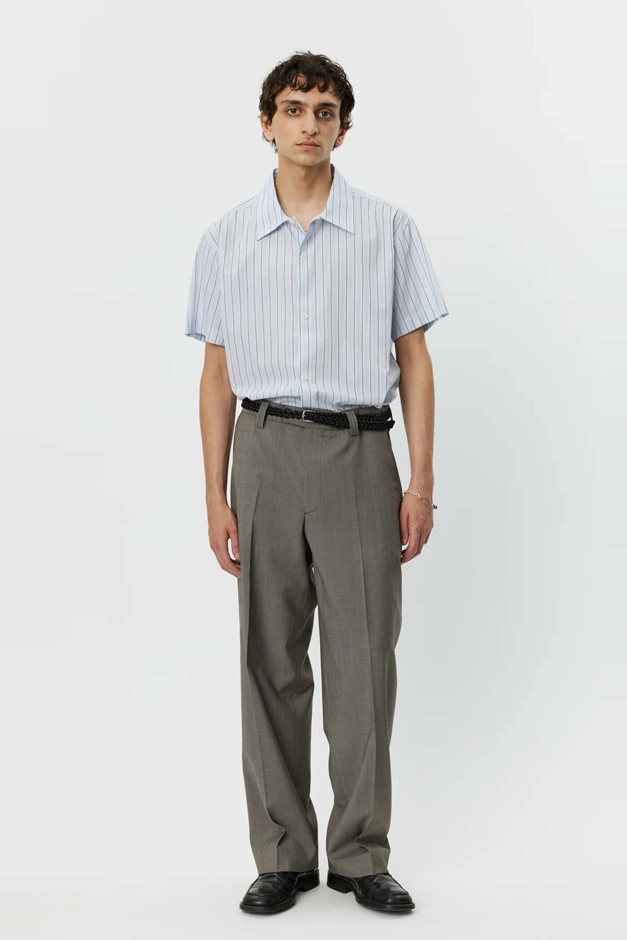 トップス mfpen EVENING SHIRT stone grey mfpen Evening Shirt Stone Grey – Neighbour