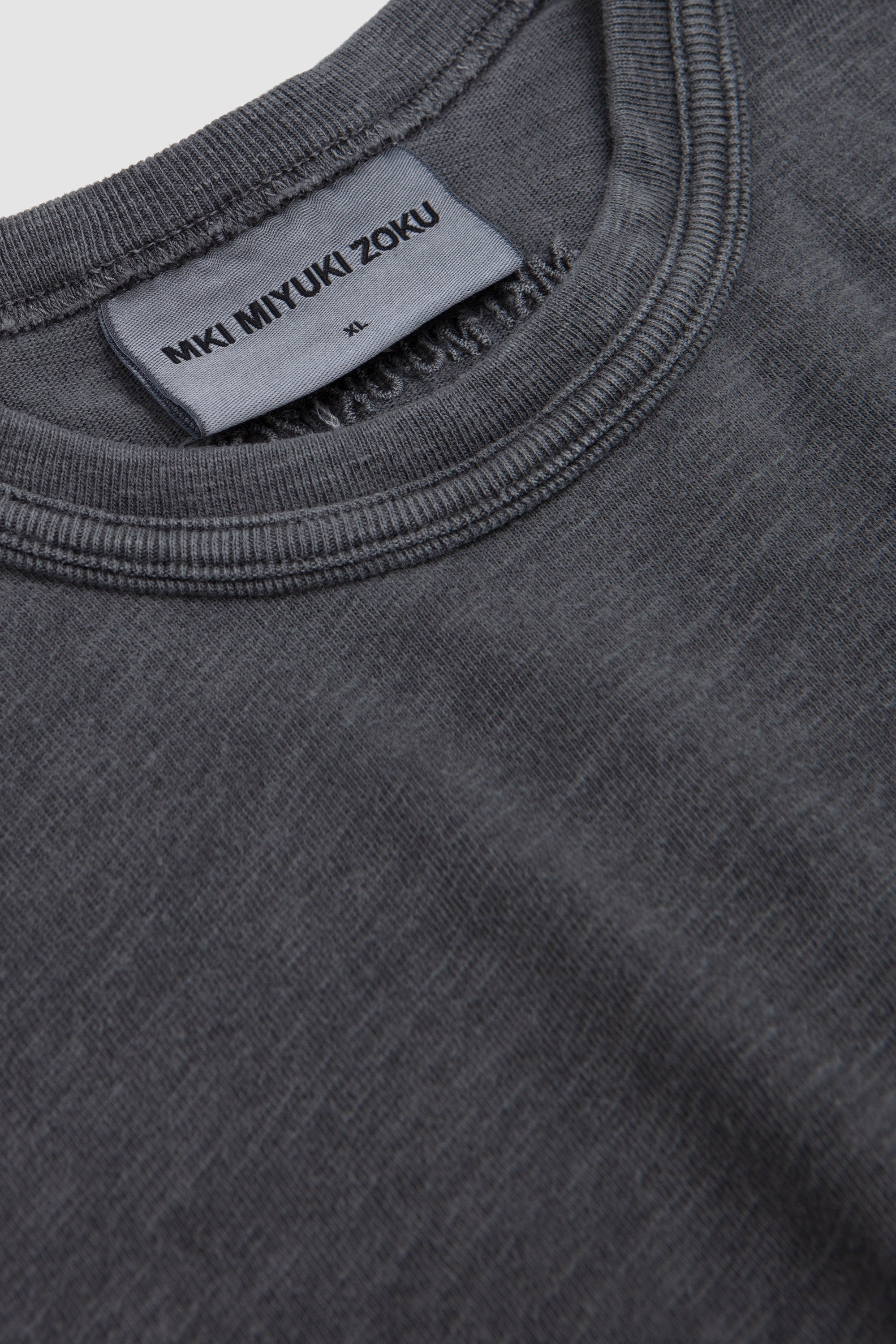 220 GSM Slub Long Sleeve Pigment Black