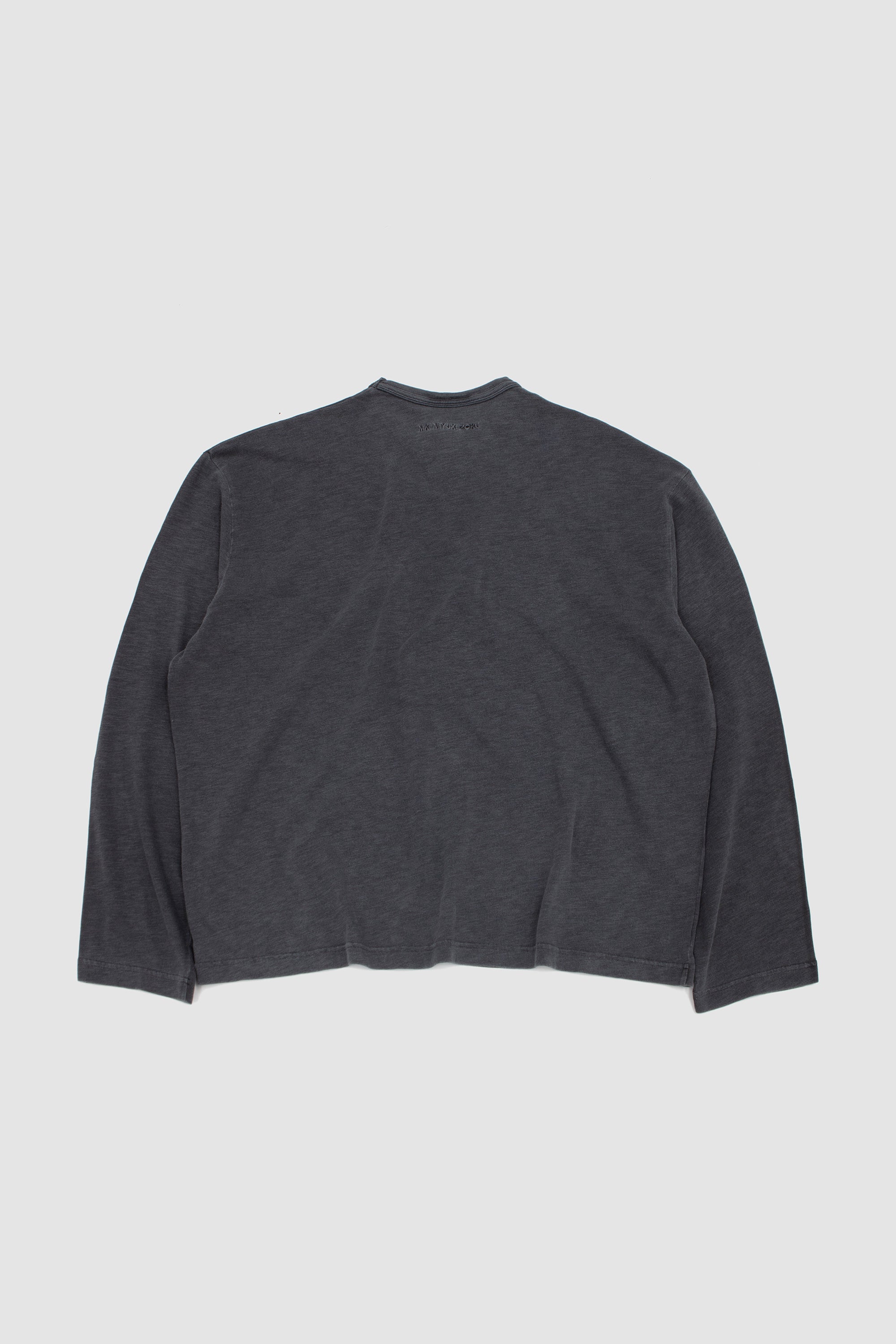 220 GSM Slub Long Sleeve Pigment Black_4