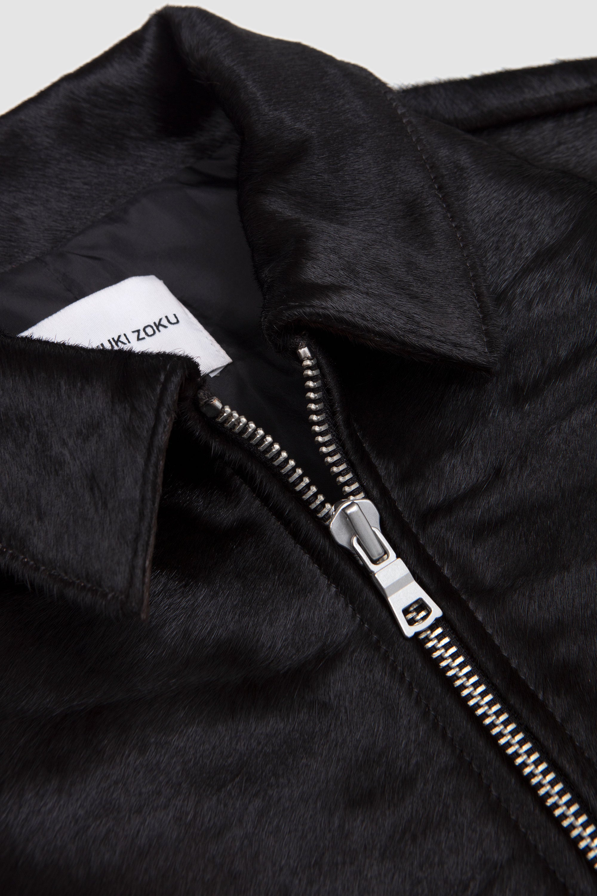 Cropped Cow Hair Rider Deep Brown