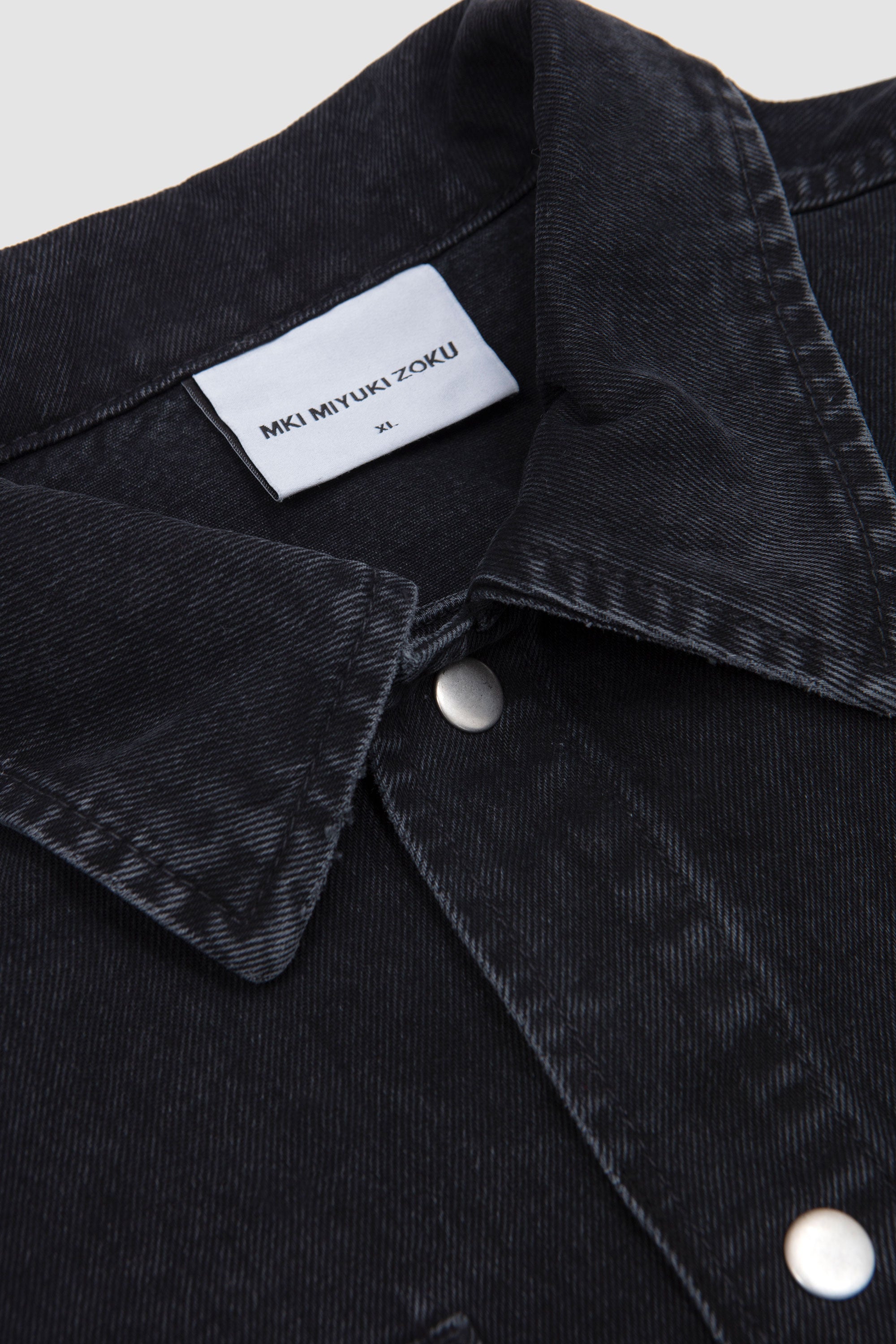 Denim Box Overshirt Washed Black
