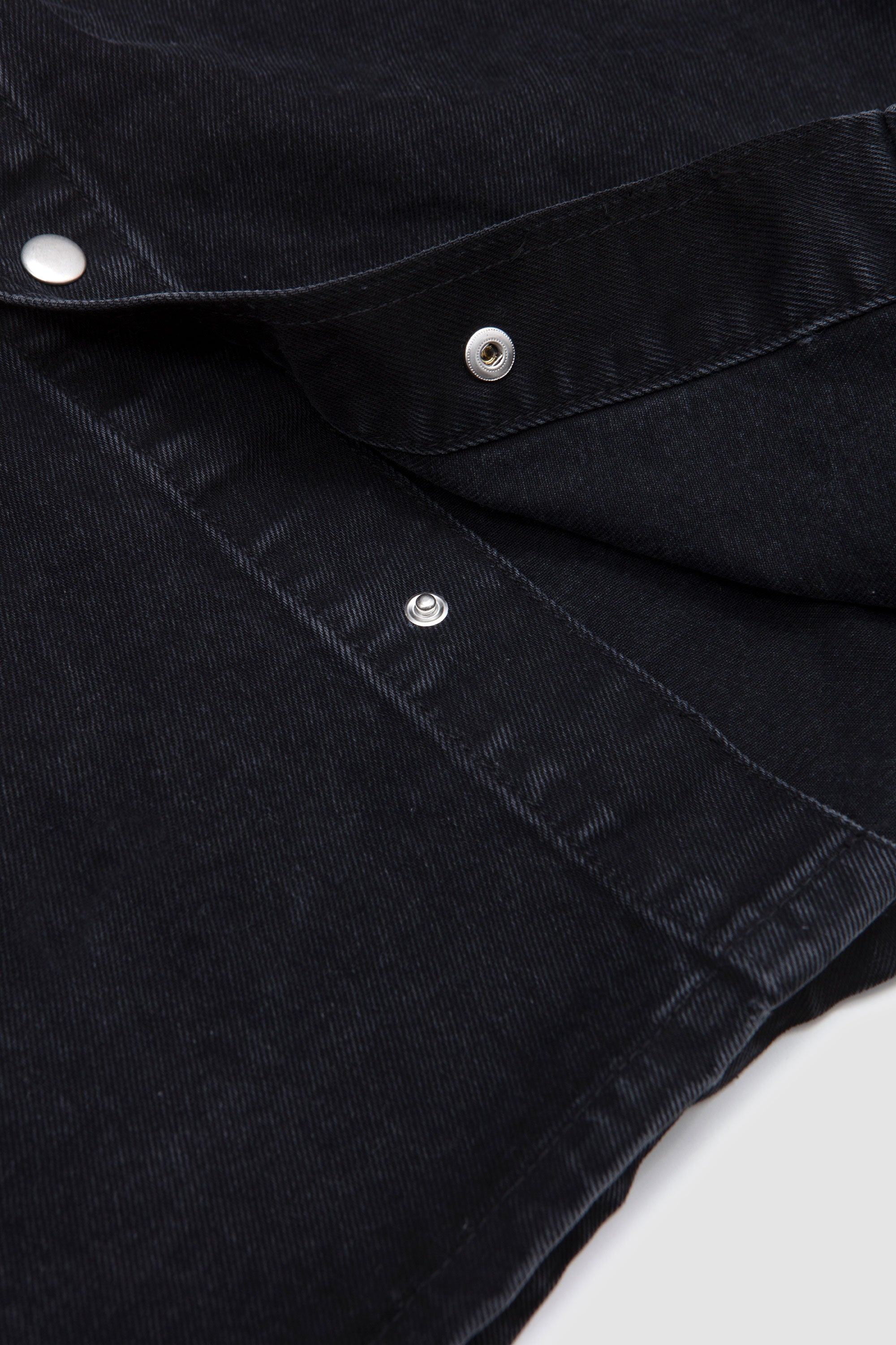 Denim Box Overshirt Washed Black