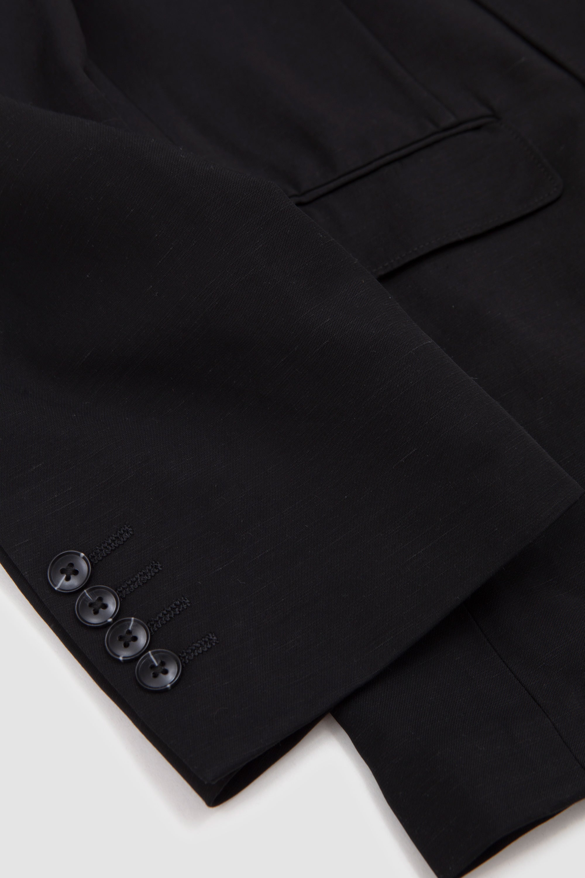 Double Breasted Suit Jacket Black